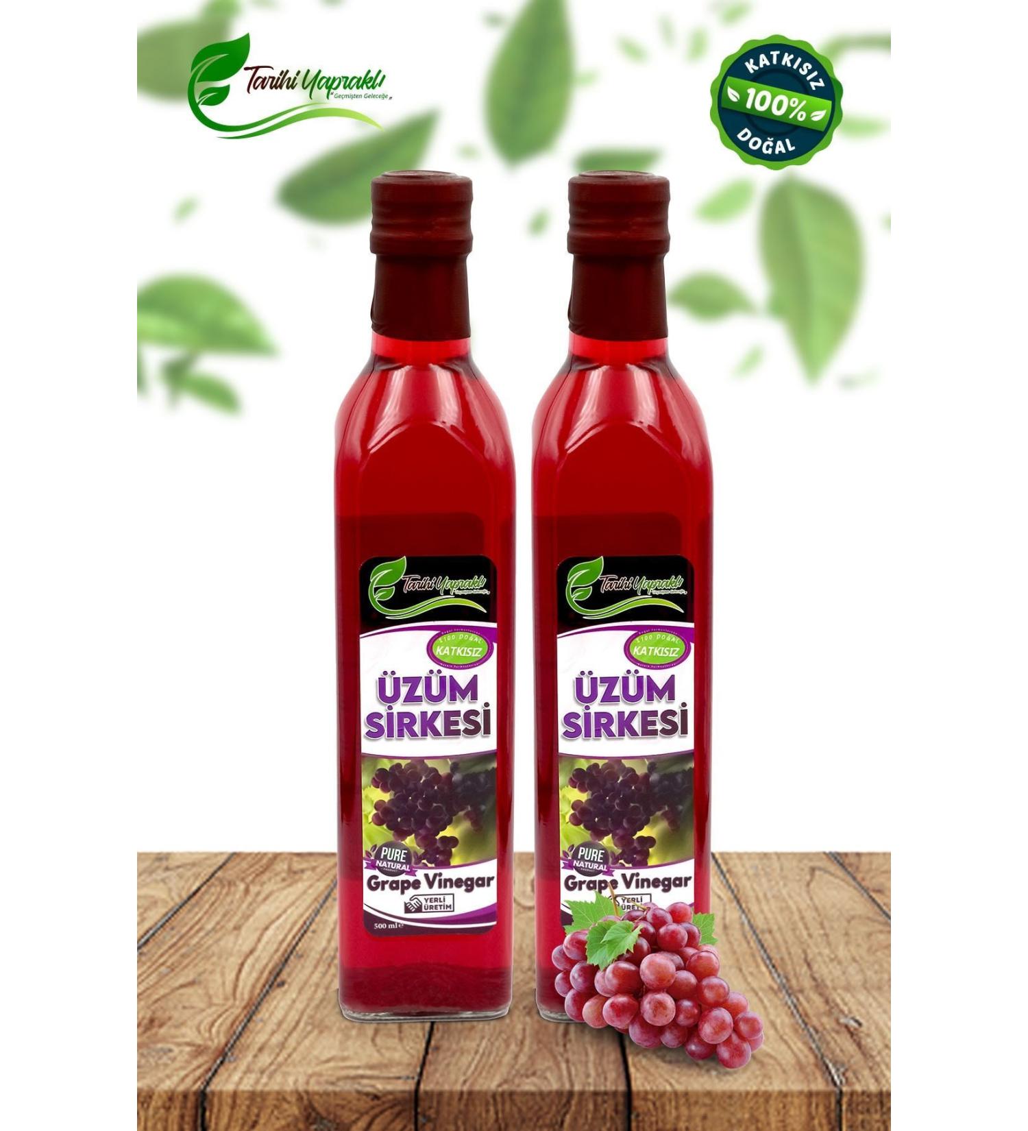 HISTORICAL LEAFLESS Additive-Free Natural Fermented Grape Vinegar 2x500 ml