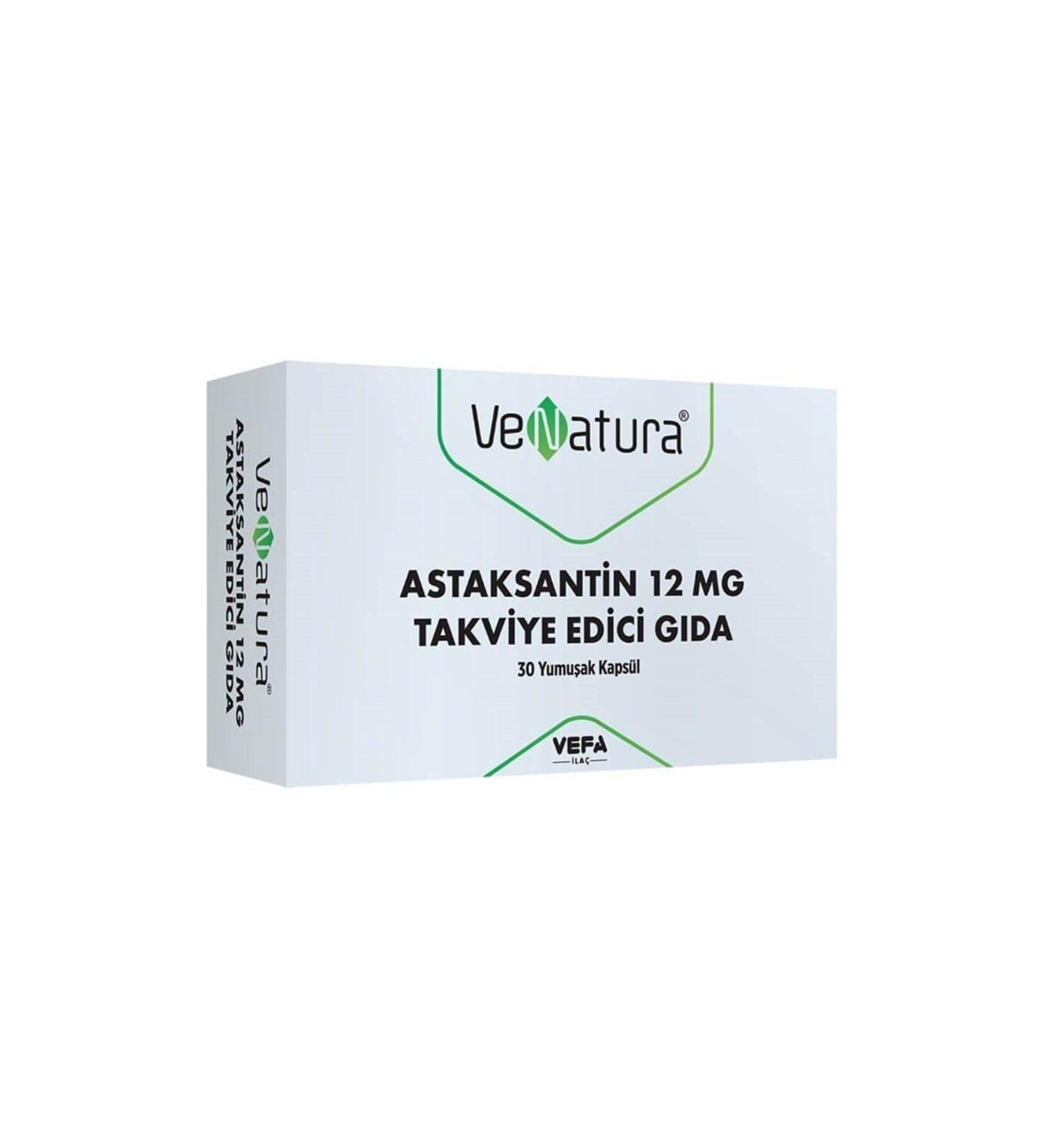 Venatura Astaxanthin 12 Mg 30 Capsules