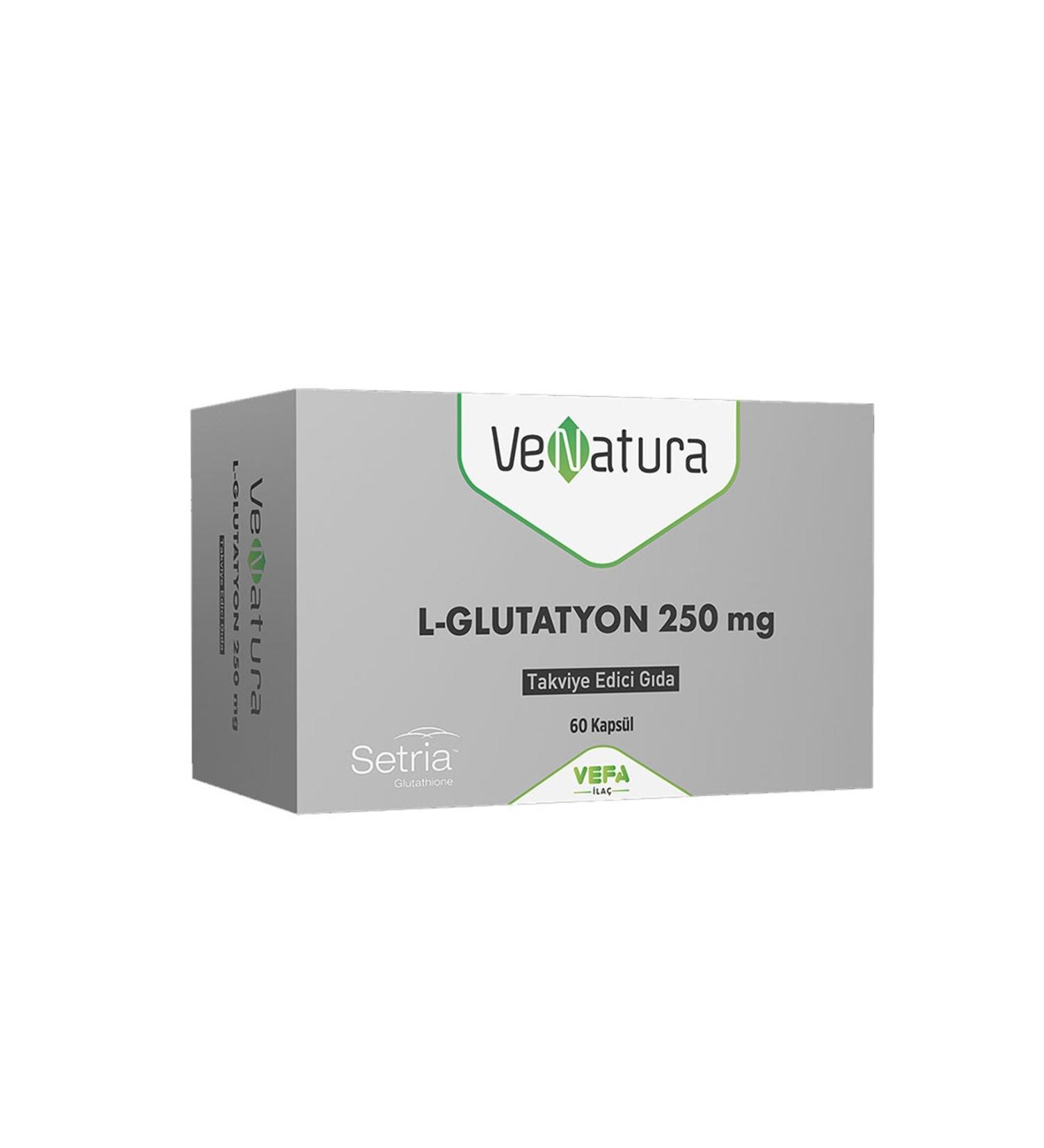 Venatura L-glutathione 250 Mg 60 Capsules