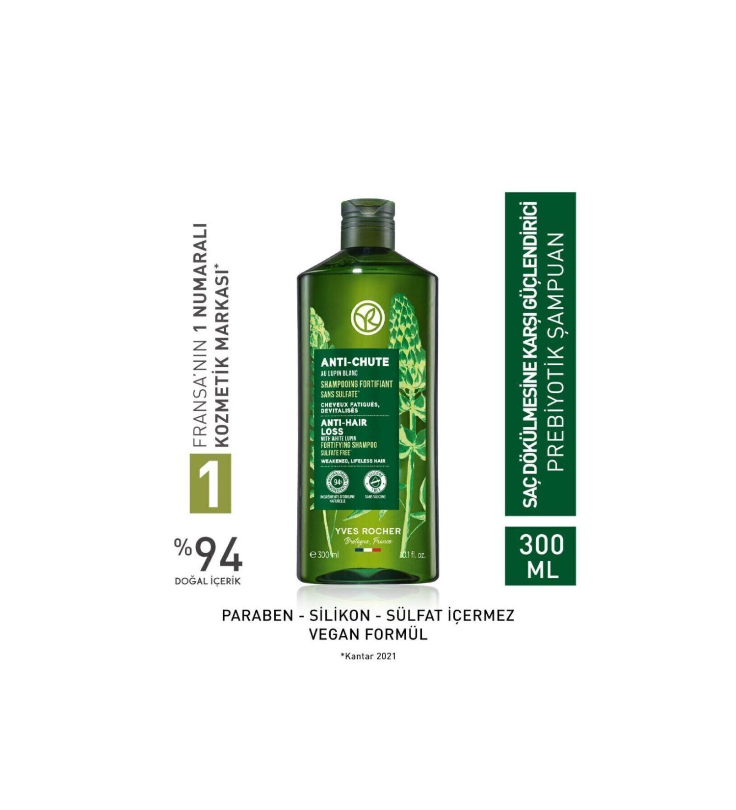 Yves Rocher Anti-Chute Prebiotic Shampoo - Against Hair Loss / 300ml