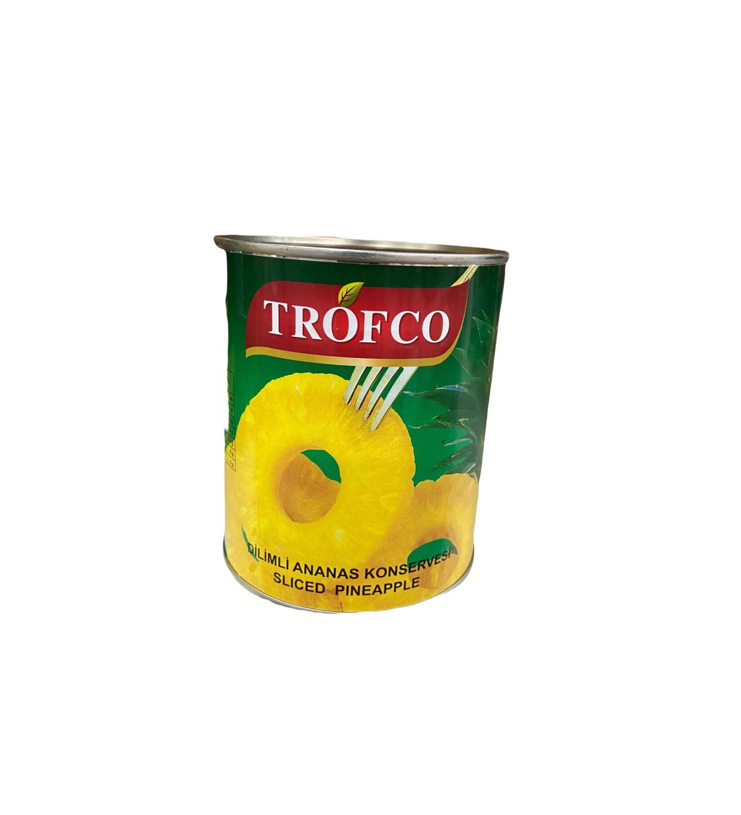 Trofco Sliced Pineapple Canned 840gr