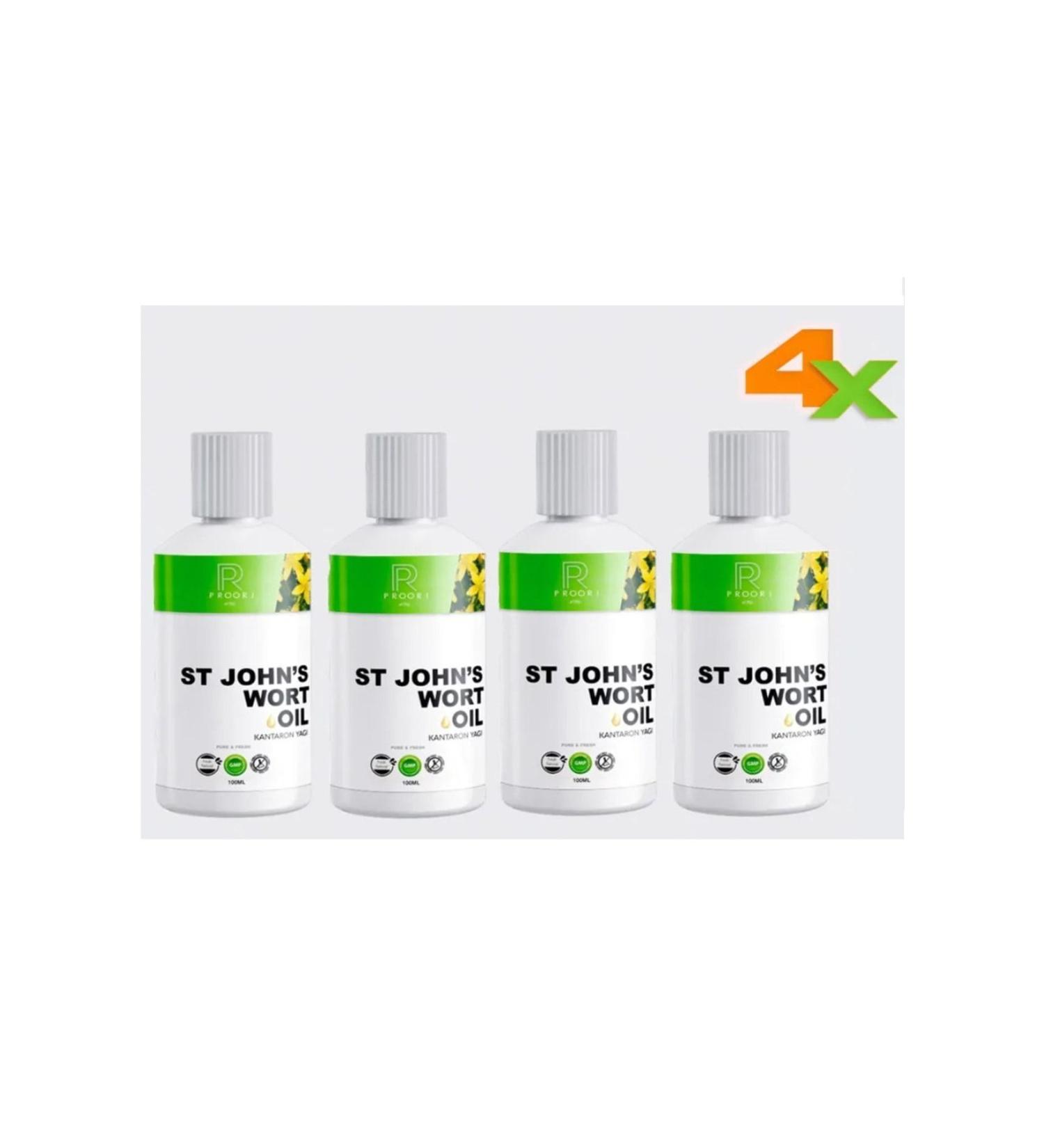 Proori 0 Pure Natural St. John's Wort Oil 100 ml *4 Pack