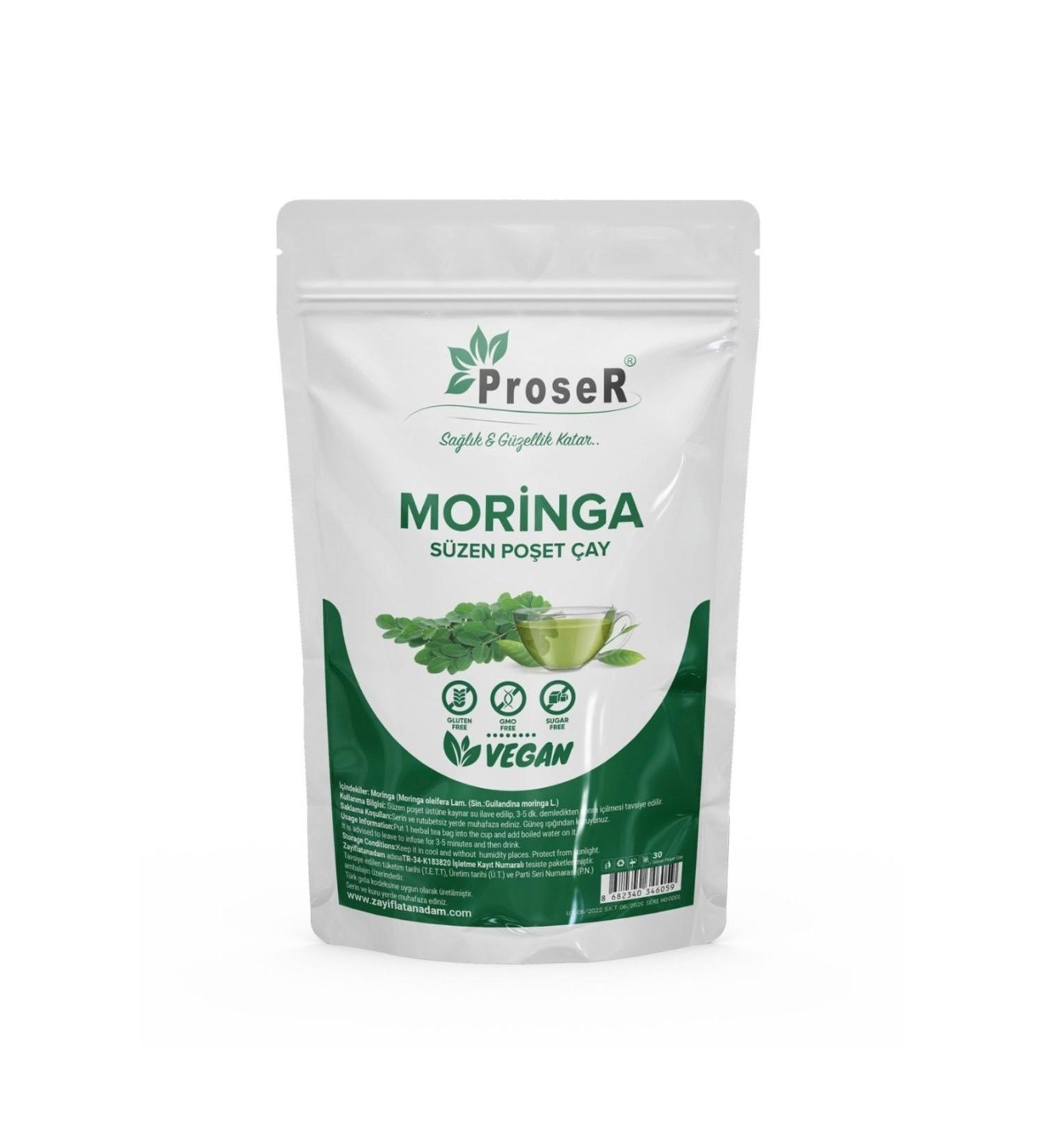 proser Moringa Tea 30 Cups Herbal Tea Bag