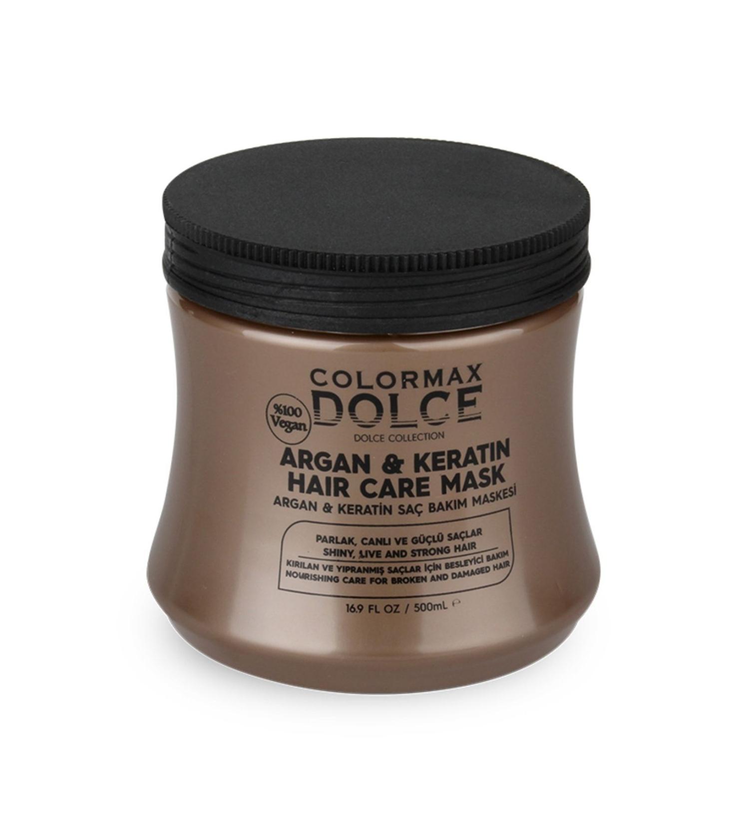 COLORMAX DOLCE 0 Vegan Argan & Keratin Hair Care Mask