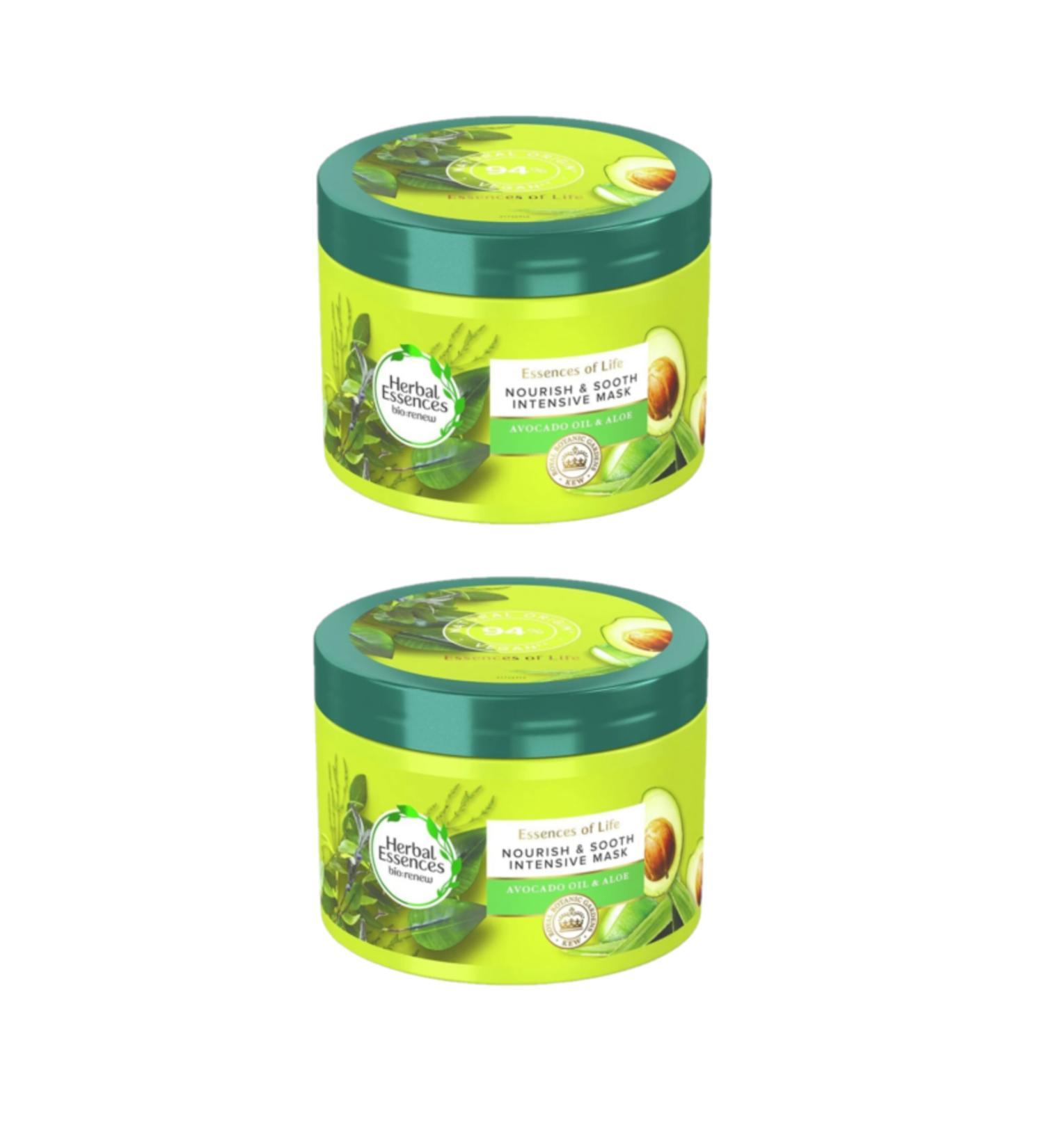 Herbal Essences Avocado Oil & Aloe Vera Mask 450ml x2 PCS - Buy Online on GoSupps.com