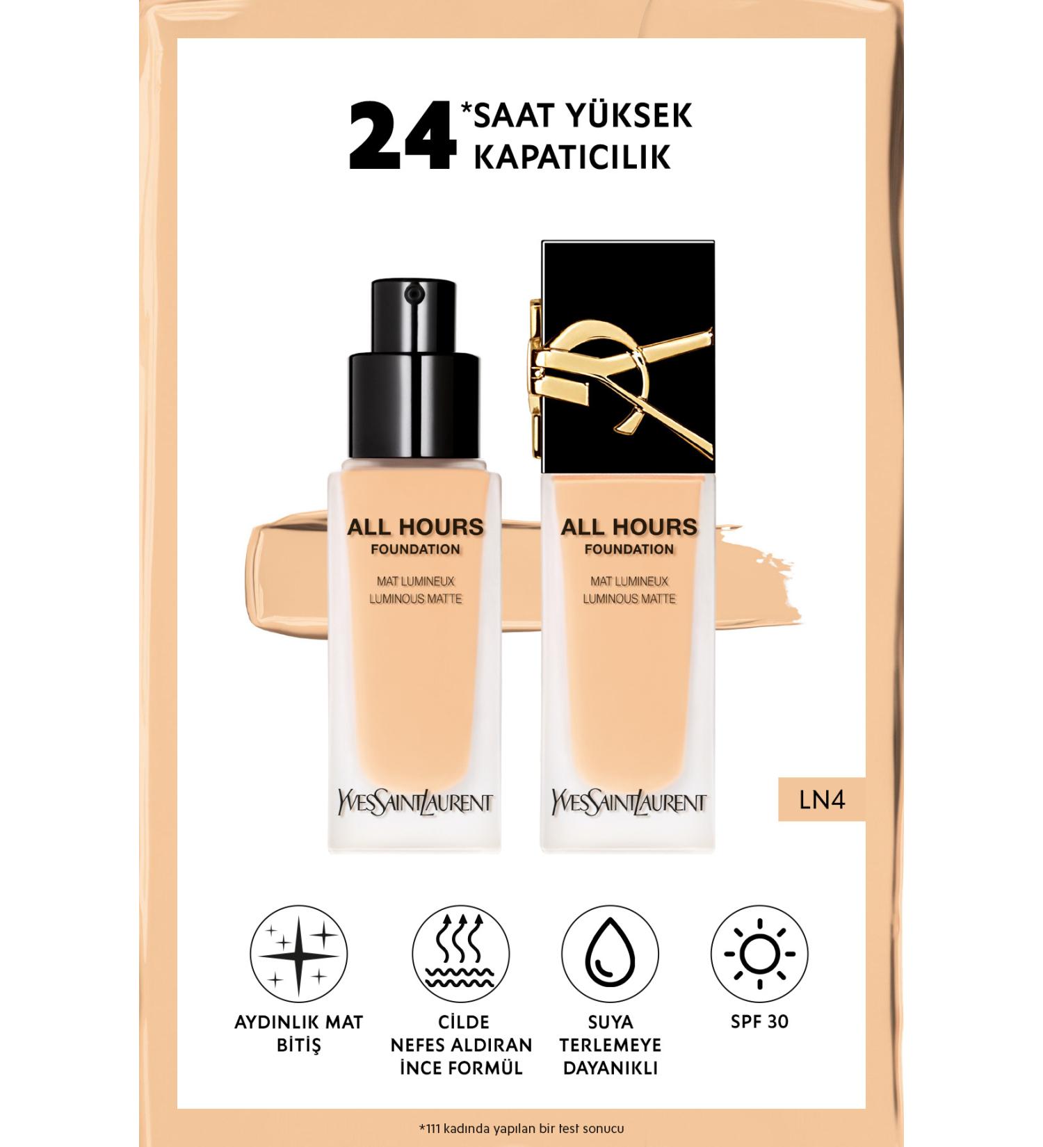 Yves Saint Laurent All Hours All Day Luminous Matte Finish Foundation Ln4 3614273593540 - Buy Online on GoSupps.com
