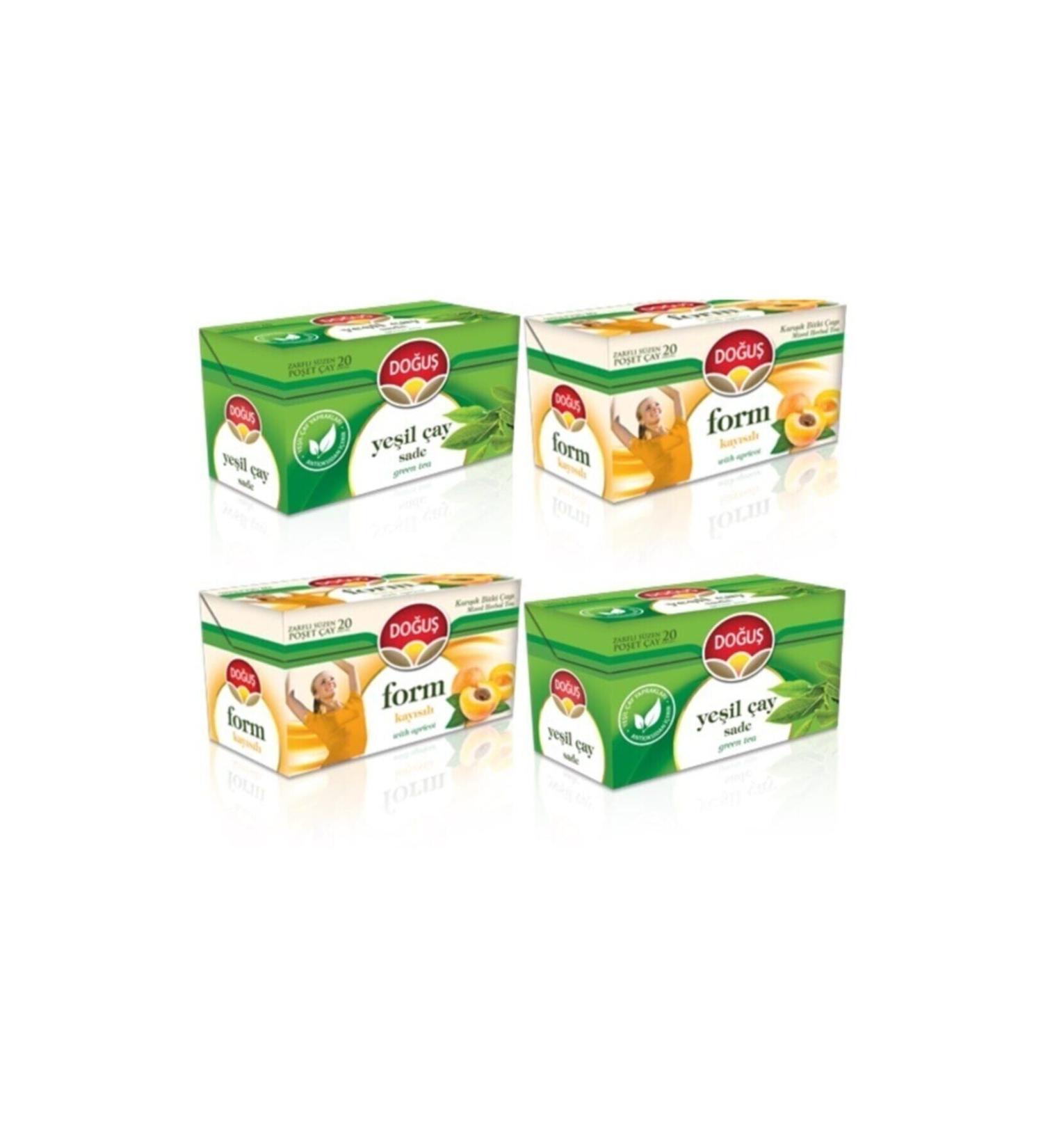 Do u Form Tea 4-in-1 Fit Pack Green Tea + Apricot Form Tea