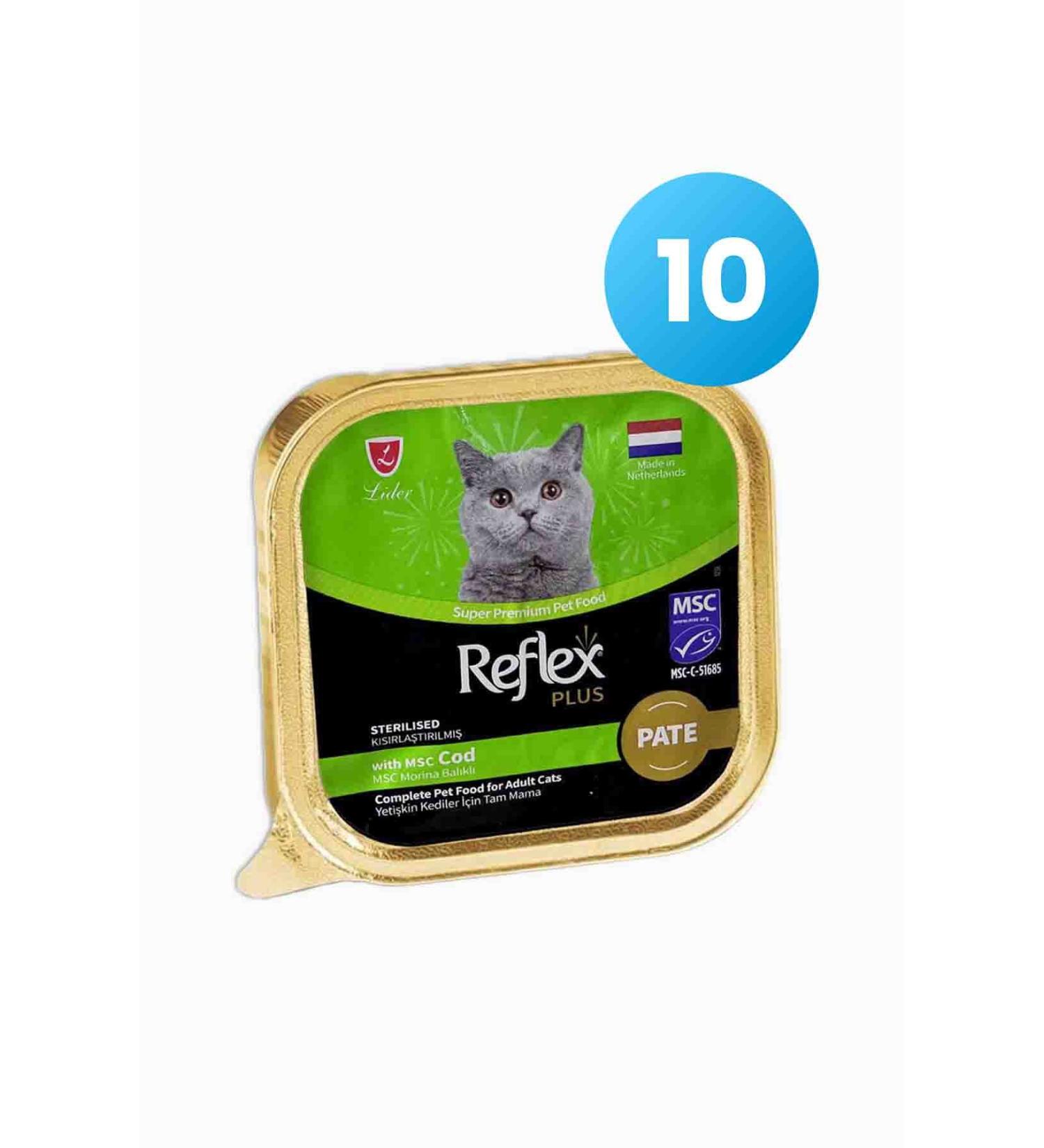 Reflex Plus Pate Cod Fish Sterilized Adult Cat Food 85 Gr-10