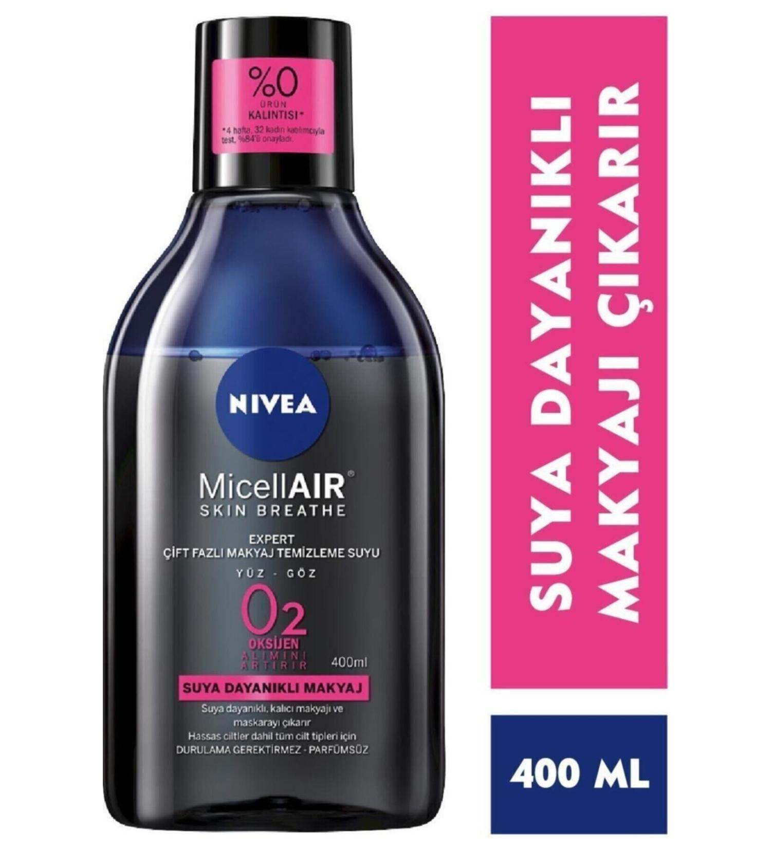 NIVEA Micellar Expert Dual Phase Waterproof Make-Up Remover Water 400 ml