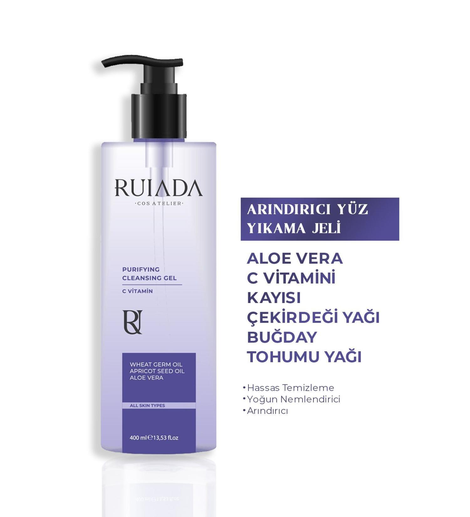 RUIADA Vitamin C Face Wash Gel - Purifying Refreshing Anti-Blackhead and Anti-Acne 400 ml. - Buy Online on GoSupps.com