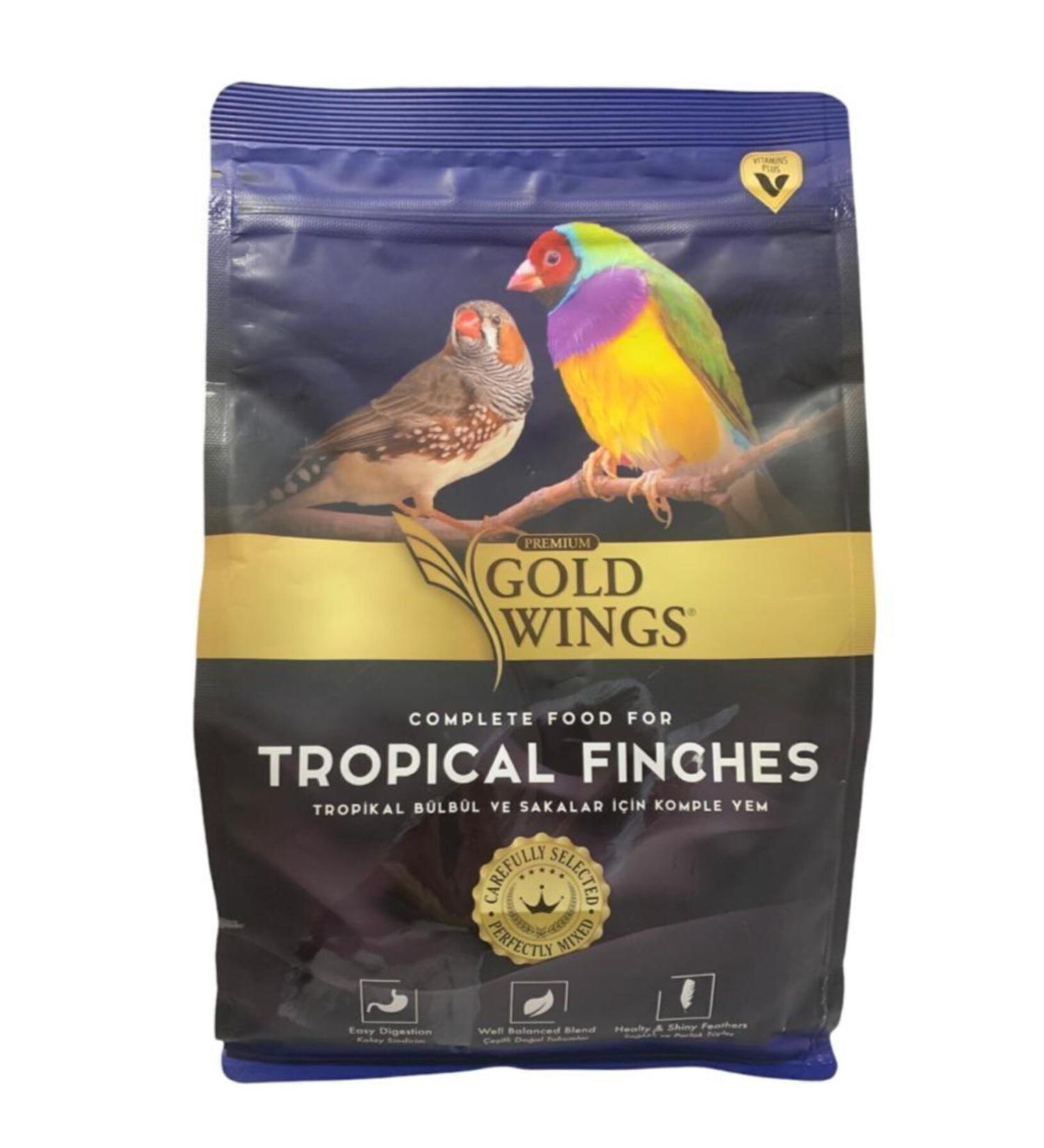 Gold Wings Premium Tropical Finches Complete Food for Indian Nightingale and Goldfinch 1000gr