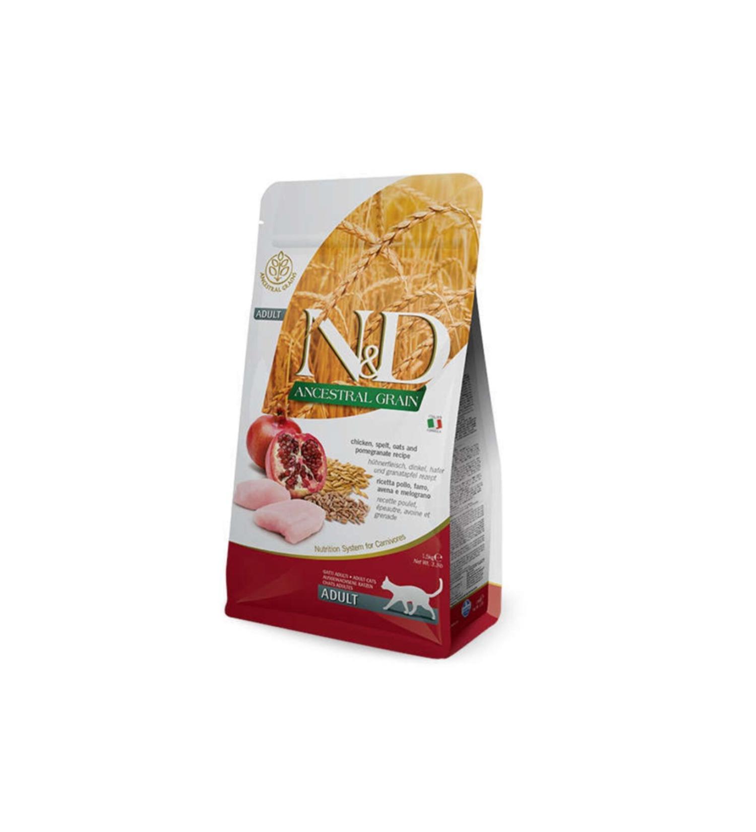 N & D Low Grain Chicken Pomegranate Adult Cat Food 5 Kg