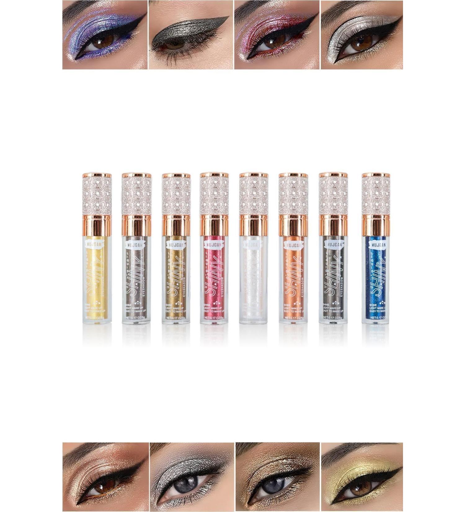MUJGAN 8-Piece Glitter Liquid Eyeshadow - Buy Online on GoSupps.com