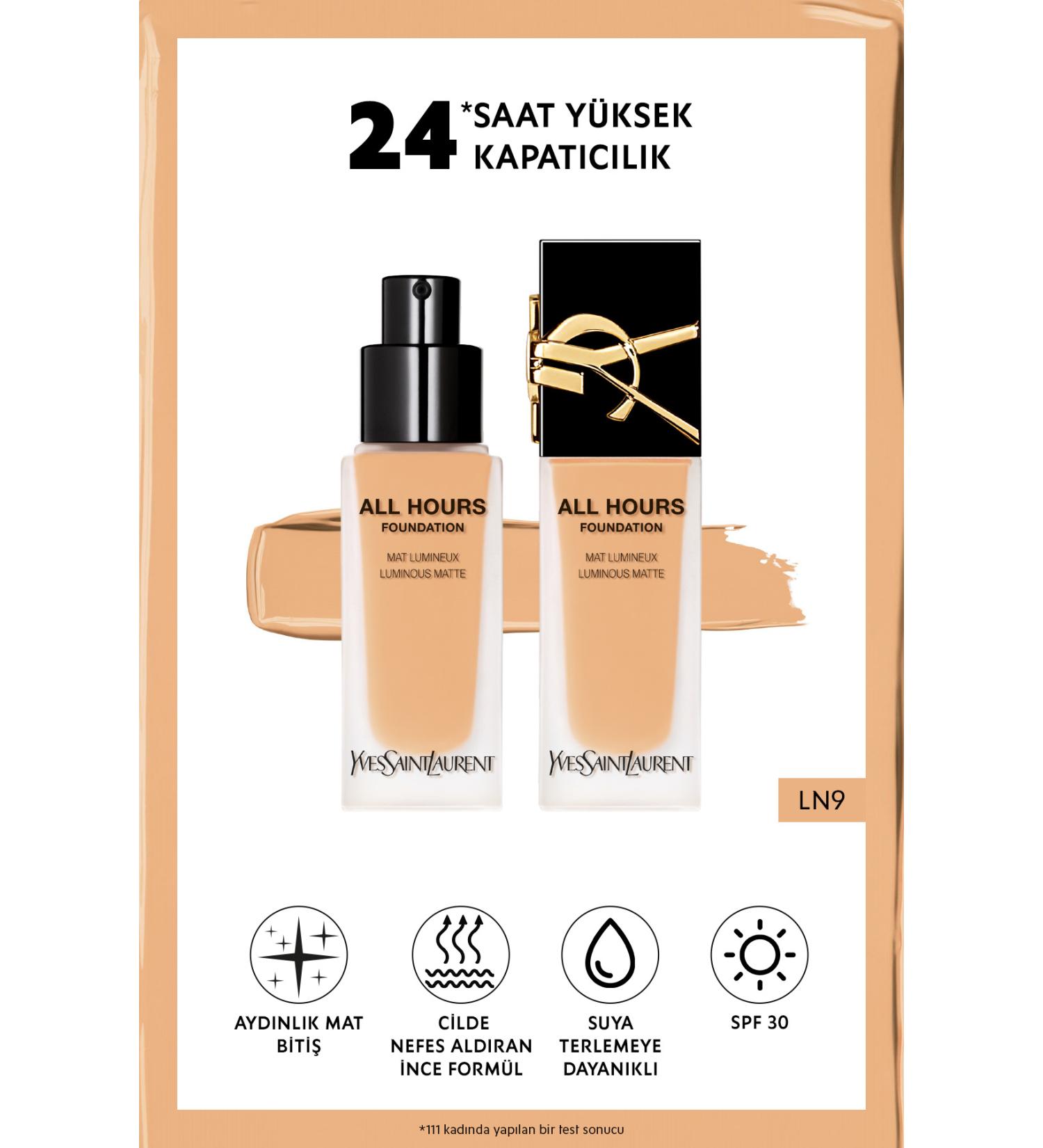 Yves Saint Laurent All Hours All Day Luminous Matte Finish Foundation Ln9 3614273714433 - Buy Online on GoSupps.com