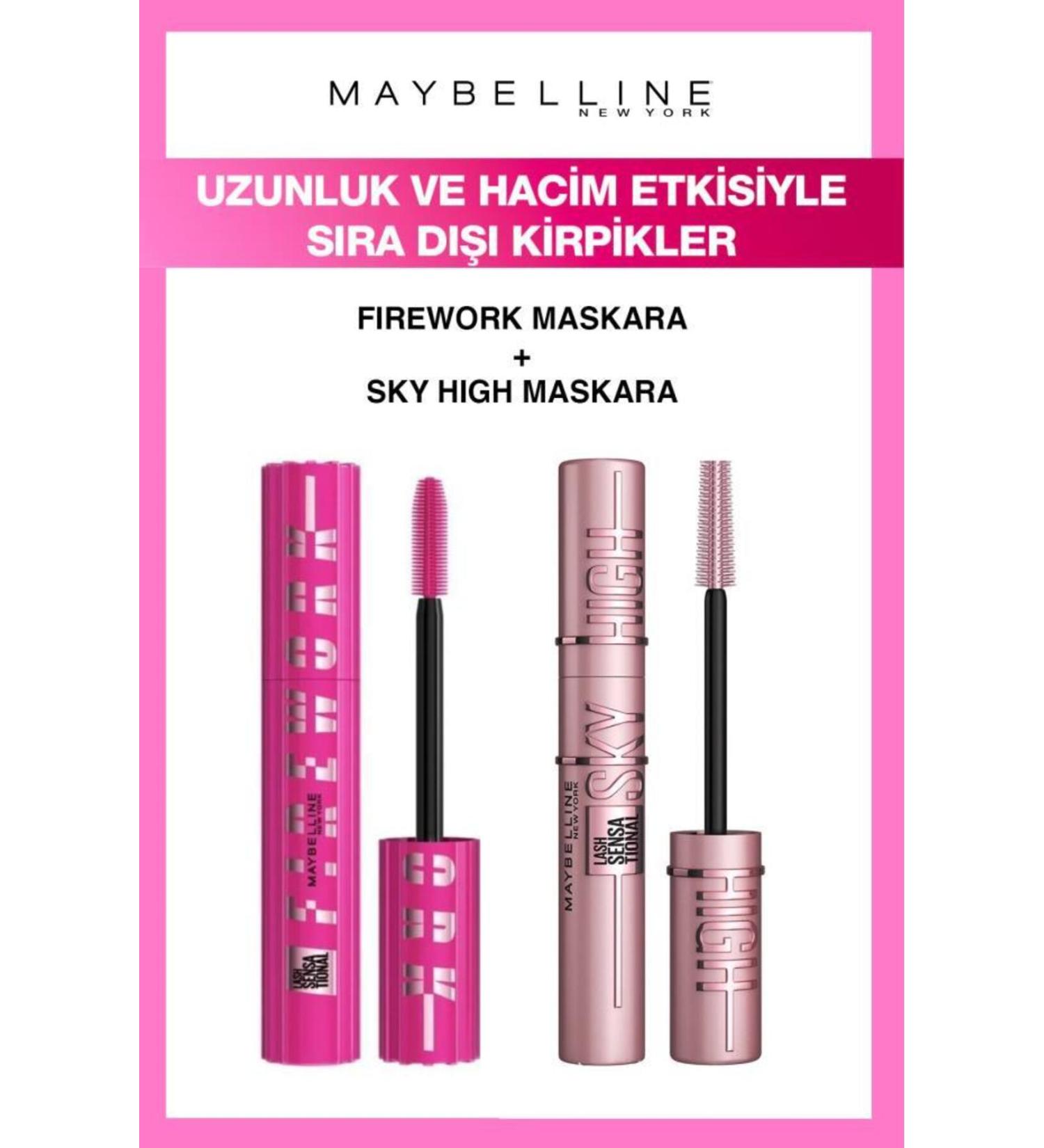 Maybelline New York Maybelline Firework-Sky High Unlimited Long Volume Lashes Mascara Set - Buy Online on GoSupps.com