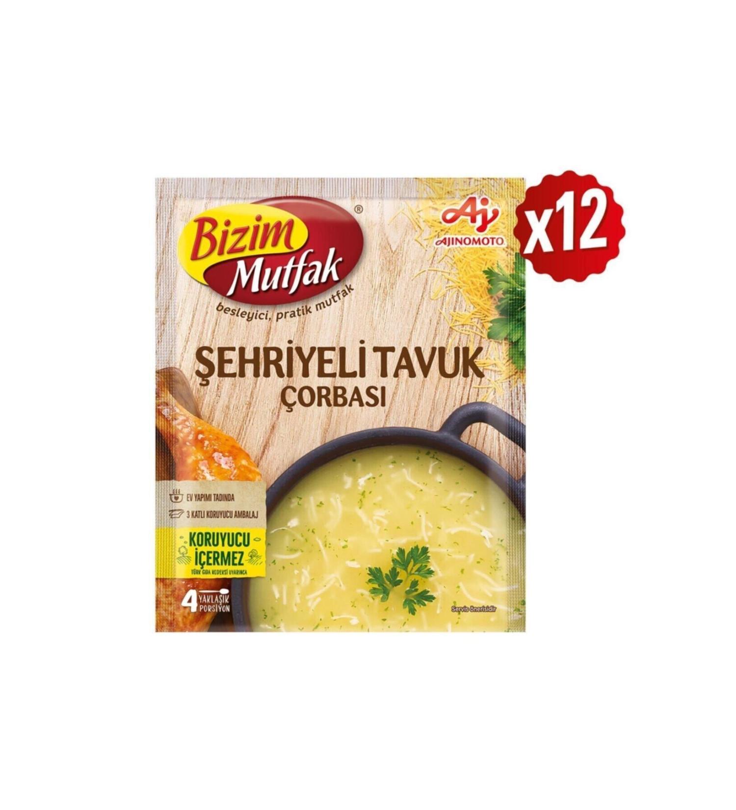Bizim Mutfak Chicken Noodle Soup 51 Gr 12 Pack