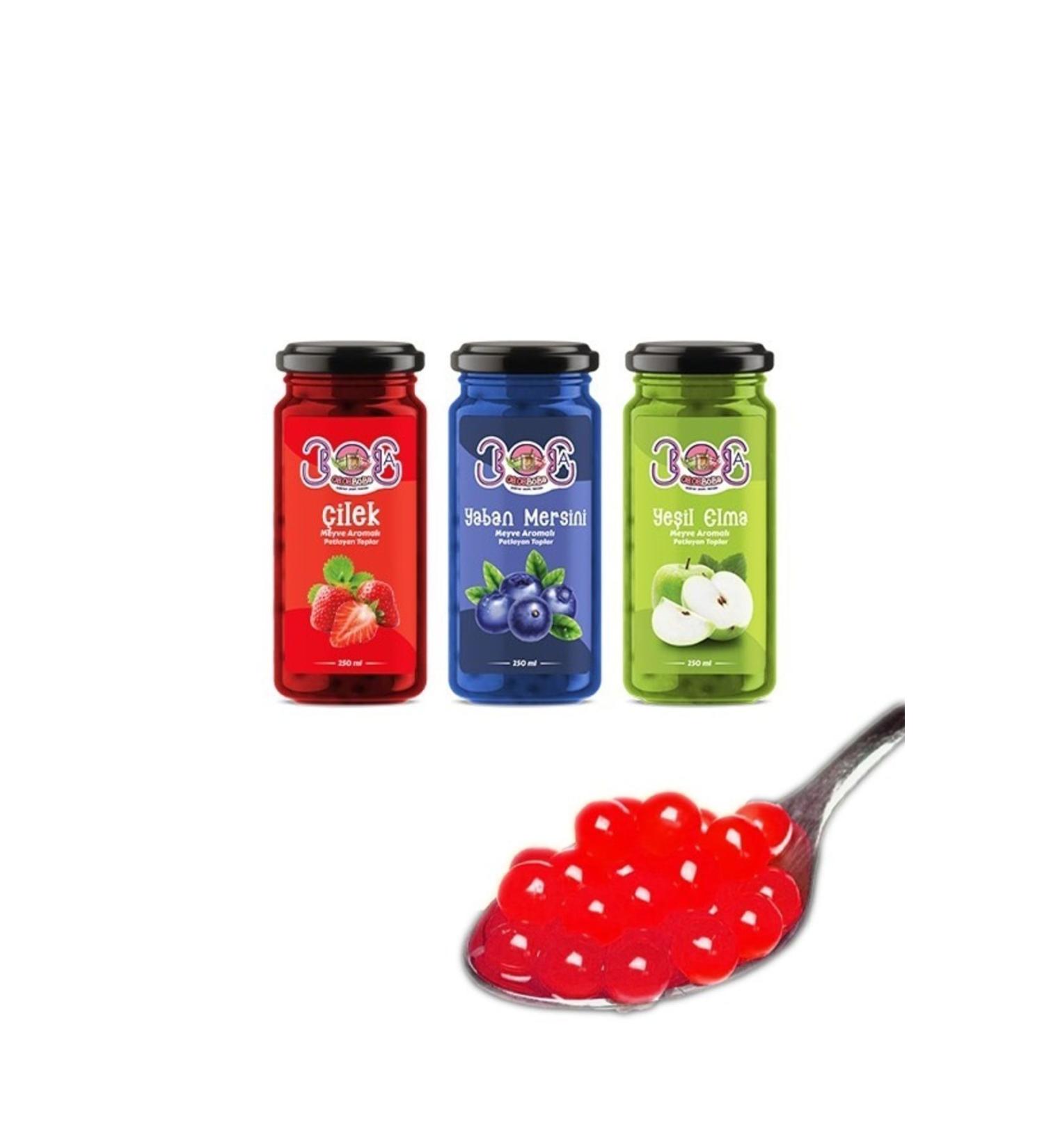 0808Boba Bubble Tea 3 Products in 1 Set - Bubble Tea Pearls - Poppings Boba