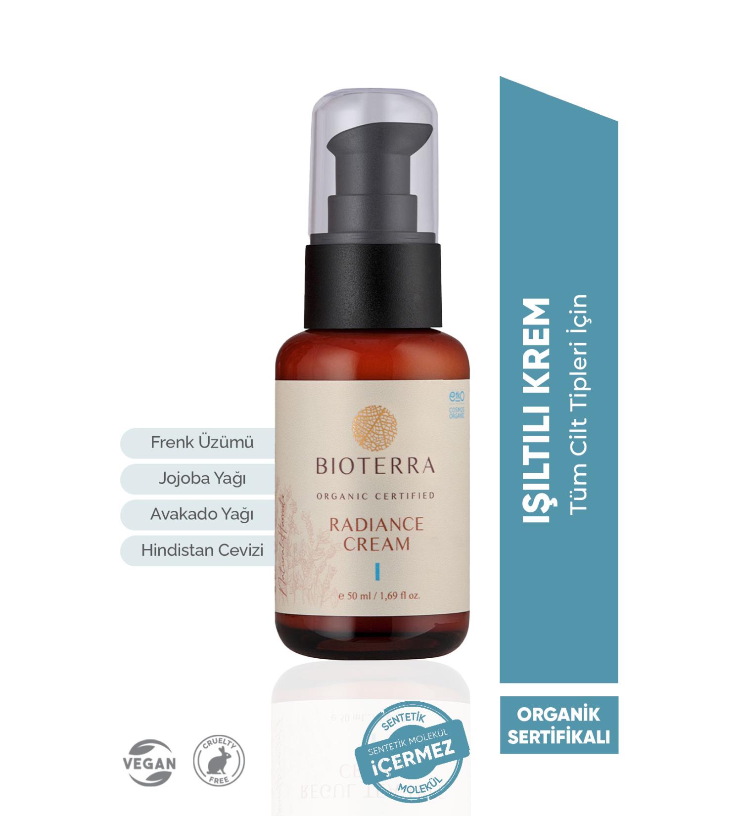 Bioterra Organic Radiance Face Cream 50 ml - Buy Online on GoSupps.com