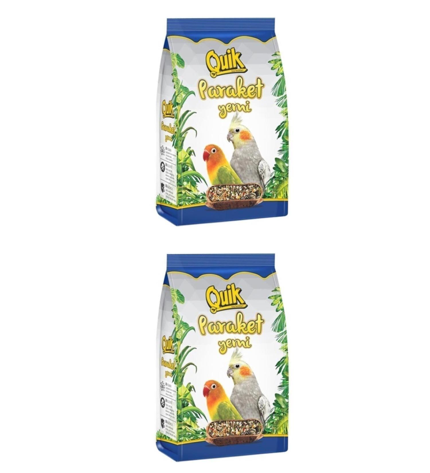 Quik Parakeet Food 750 Gr X 2 Pieces Paradise Love Parrot Food