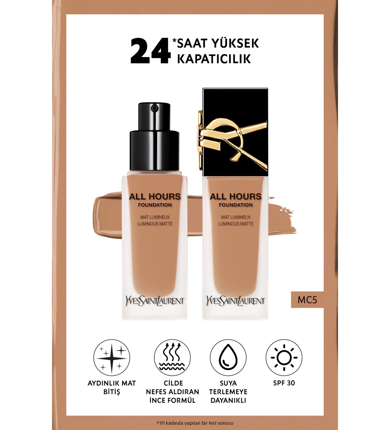Yves Saint Laurent All Hours All Day Luminous Matte Finish Foundation Mc5 3614273714471 - Buy Online on GoSupps.com