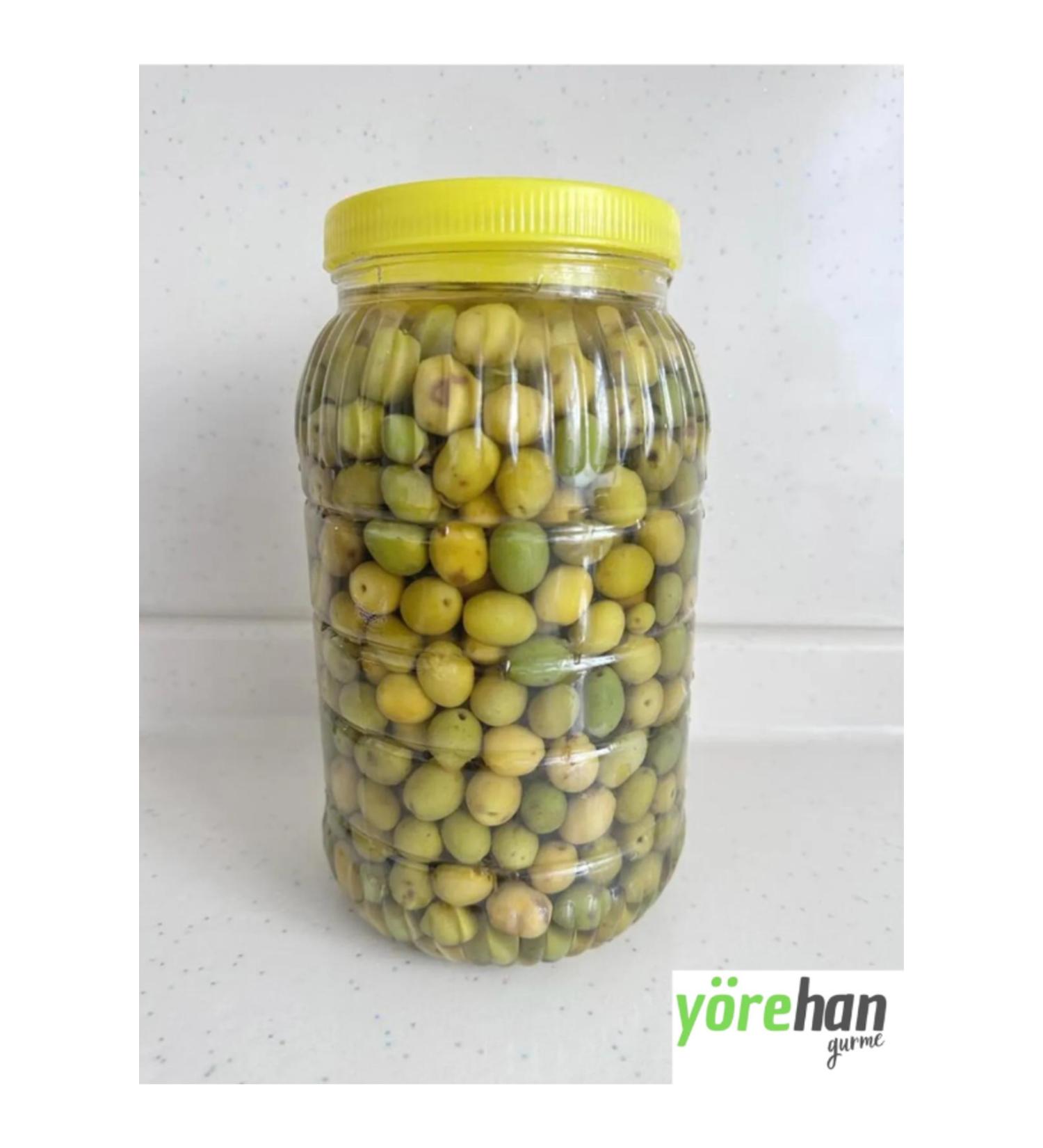 yorehan Hatay Halhali Unbroken Sweetened Green Olives-1kg