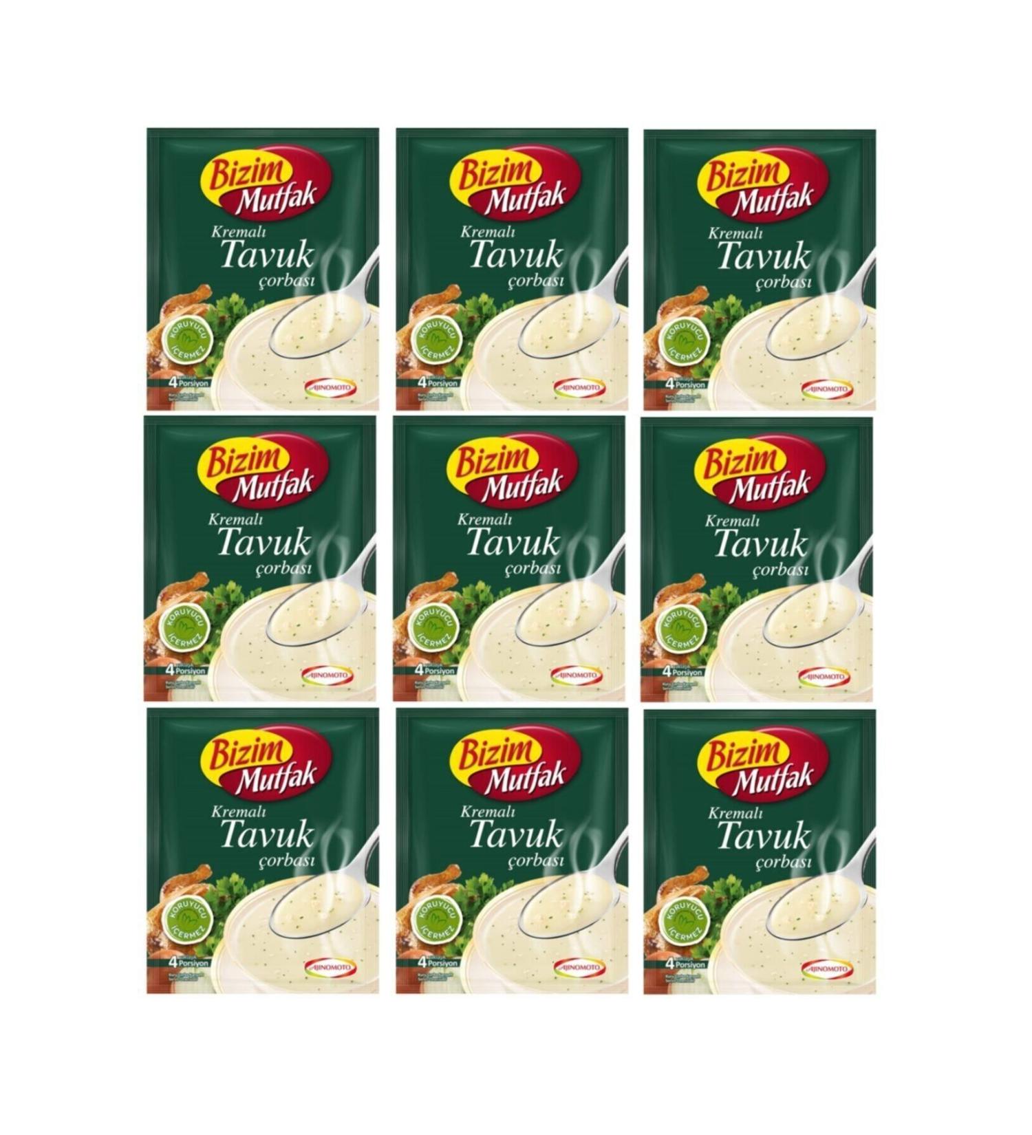Bizim Mutfak Creamy Chicken Soup 62 Gr X 9 Pieces