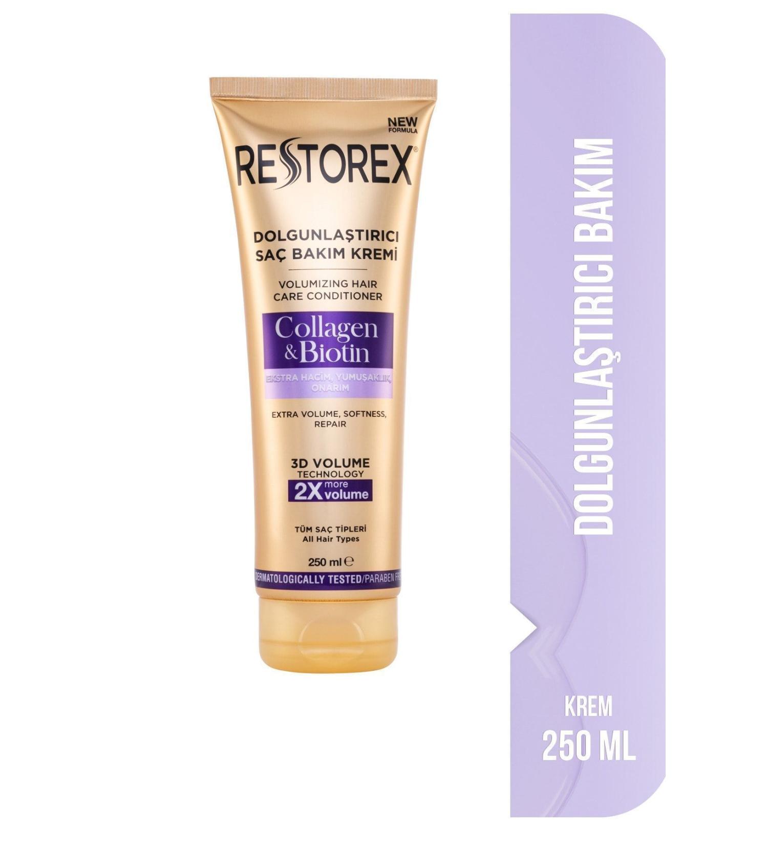 Restorex Volumizing Hair Care Cream Collagen & Biotin 250 Ml - Buy Online on GoSupps.com