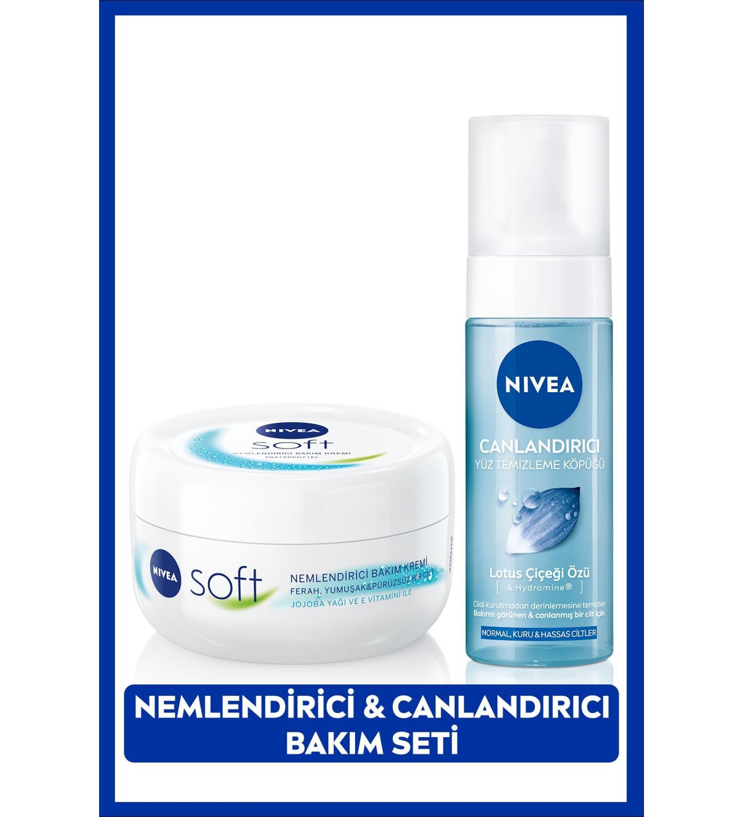 NIVEA Soft 200ml Refreshing Facial Cleansing Foam - Buy Online on GoSupps.com
