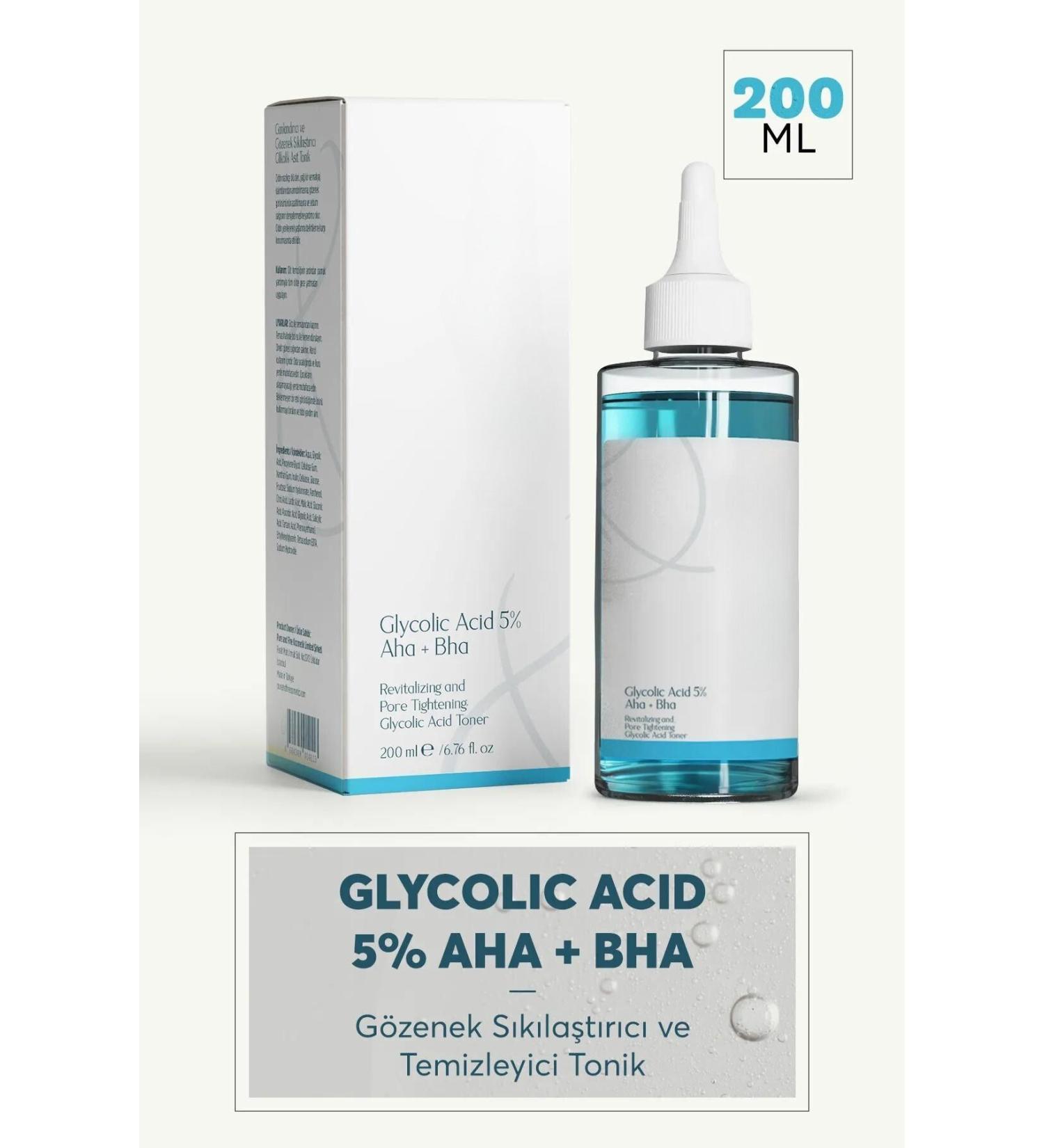 monalisatoka Revitalizing and Pore Tightening Glycolic Acid Toner for All Skin Types 200 ml - Buy Online on GoSupps.com