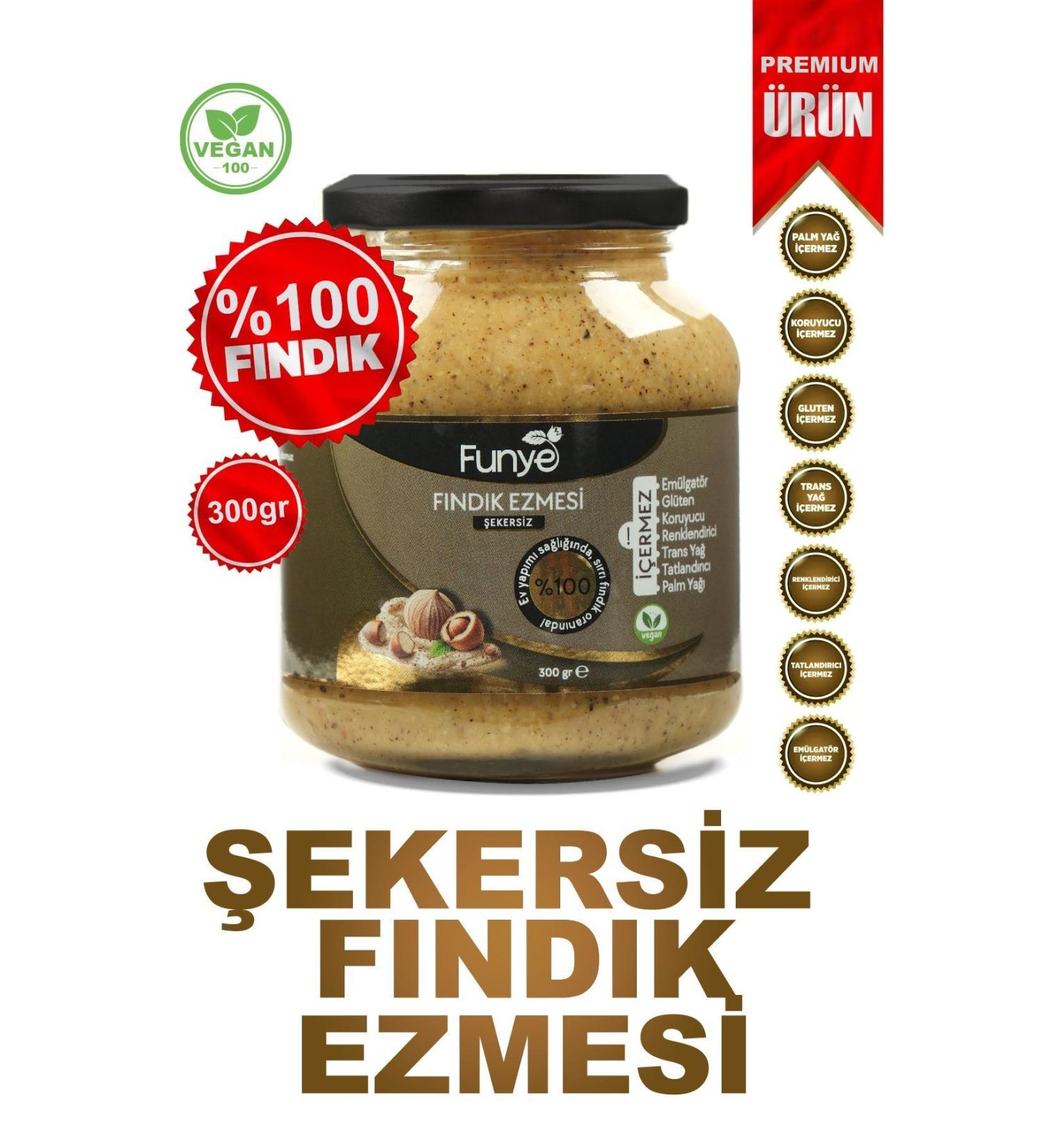 FUNYE 0 Hazelnut Paste (Sugar-Free) - (300 gr)