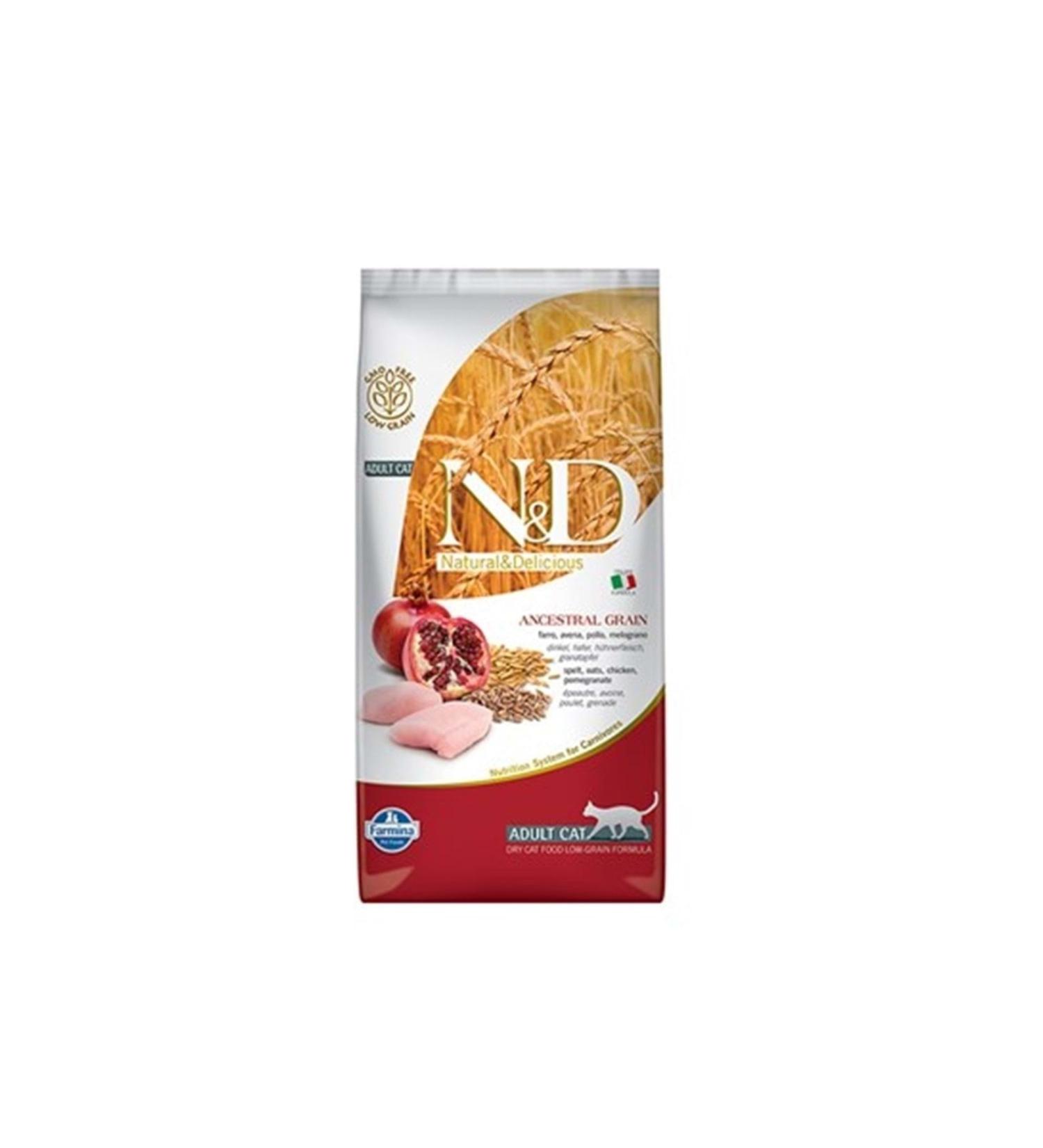 N & D Low Grain Chicken Pomegranate Adult Cat Food 5 Kg