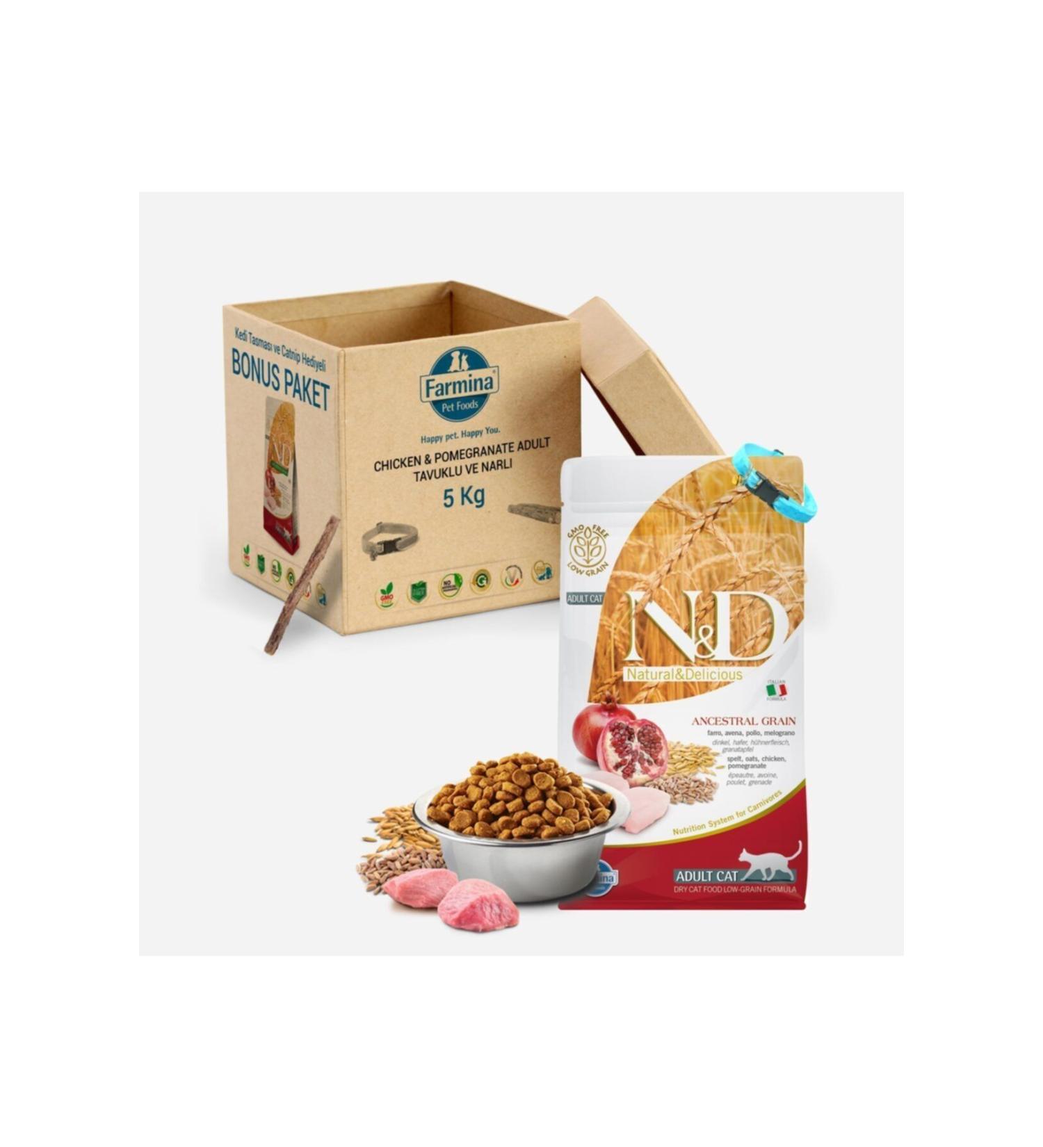 N & D Low Grain Low Grain Chicken Pomegranate Adult Cat Food 5 kg
