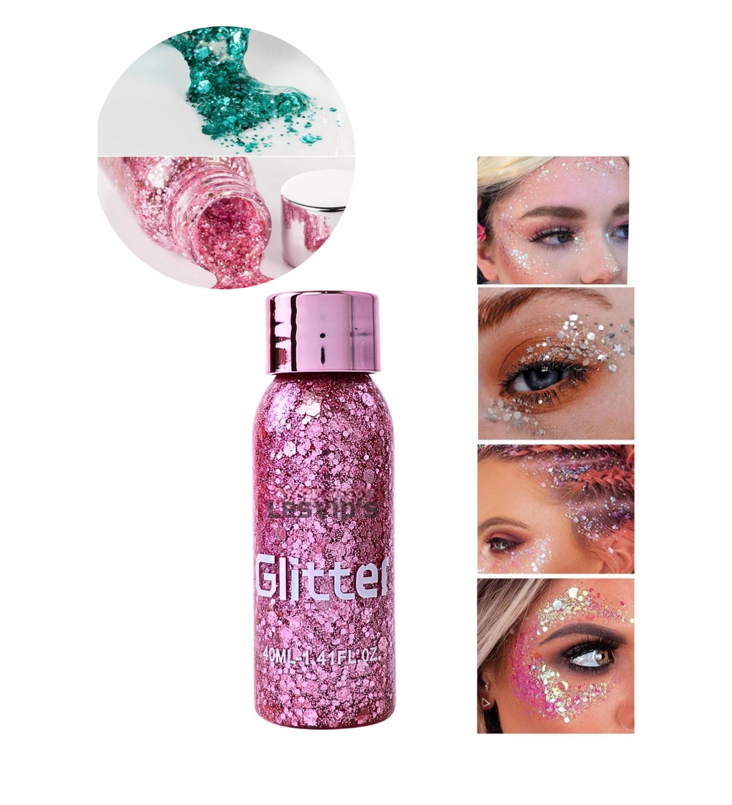 Lesvip's Gel form Face and body glitter sparkling glitter