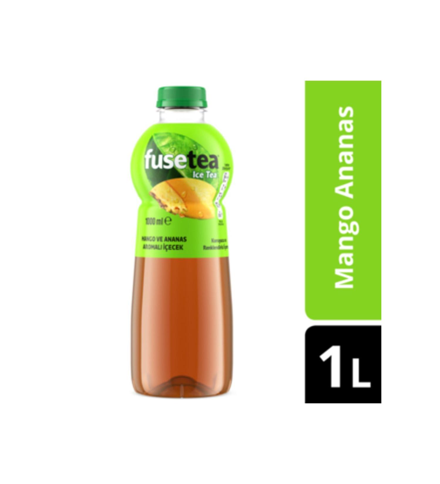 Fuse Tea Iced Tea Mango Pineapple Flavored Drink Pet 1 L (12 PIECES)