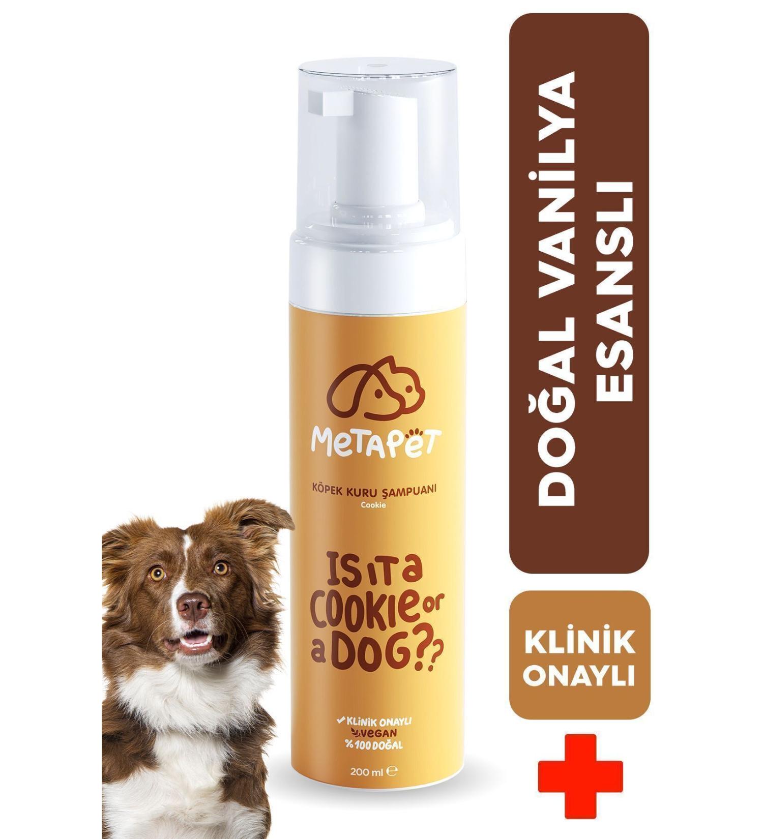 Metapet Vanilla Scented Natural Dog Dry Shampoo Organic Content Formula Suitable for Puppies - Buy Online on GoSupps.com