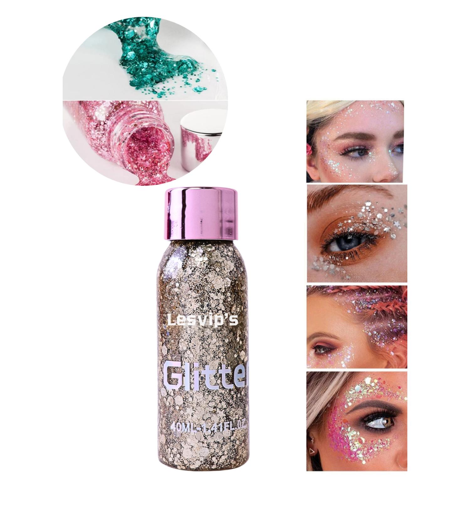 Lesvip's Gel form Face and body glitter sparkling glitter - Buy Online on GoSupps.com