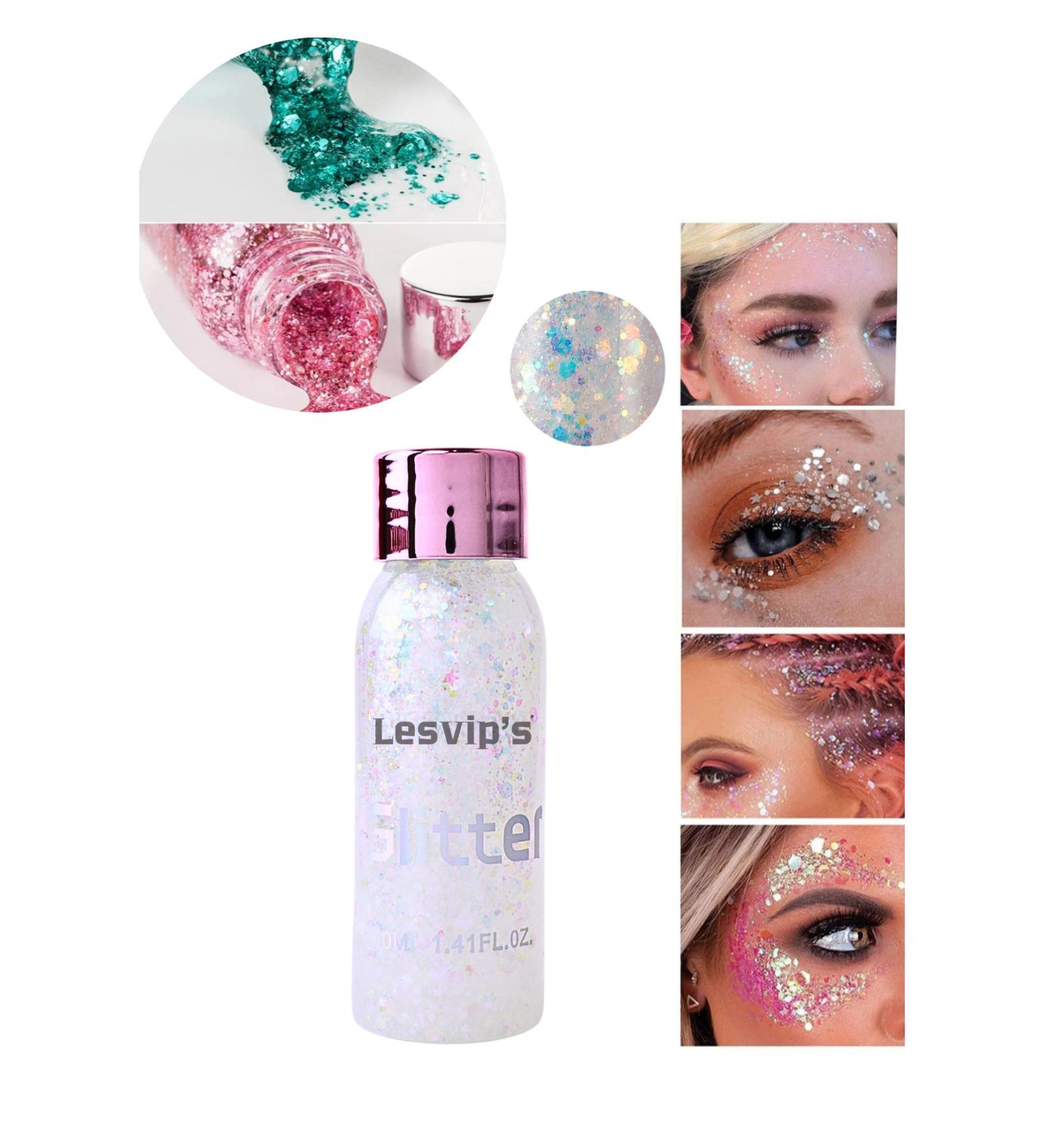 Lesvip's Gel form Face and body glitter sparkling glitter - Buy Online on GoSupps.com