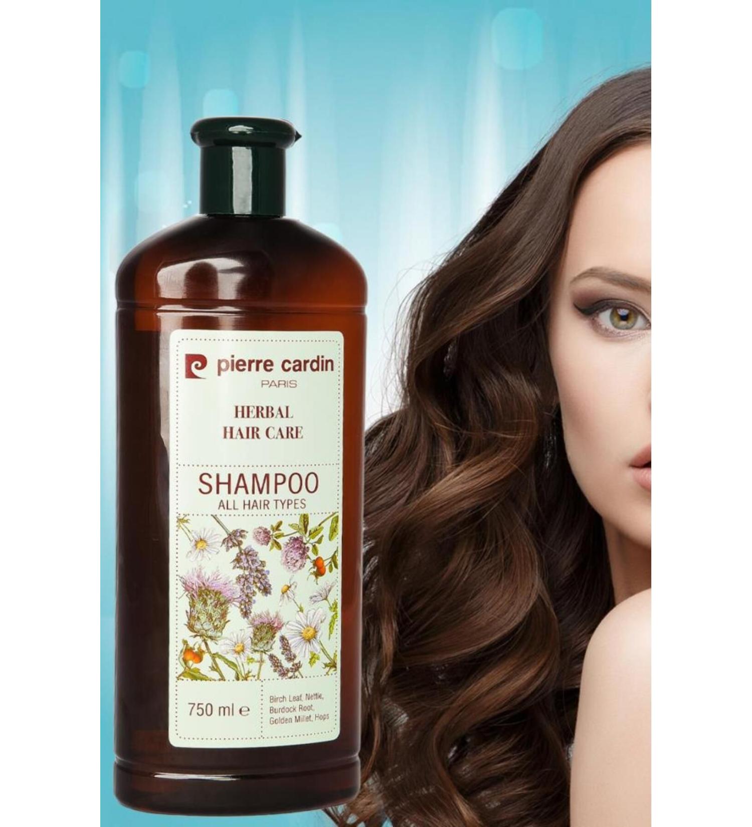 Pierre Cardin Herbal Shampoo For All Hair Types 750 ml Herbal Shampoo (ALL HAIR TYPES) - Buy Online on GoSupps.com