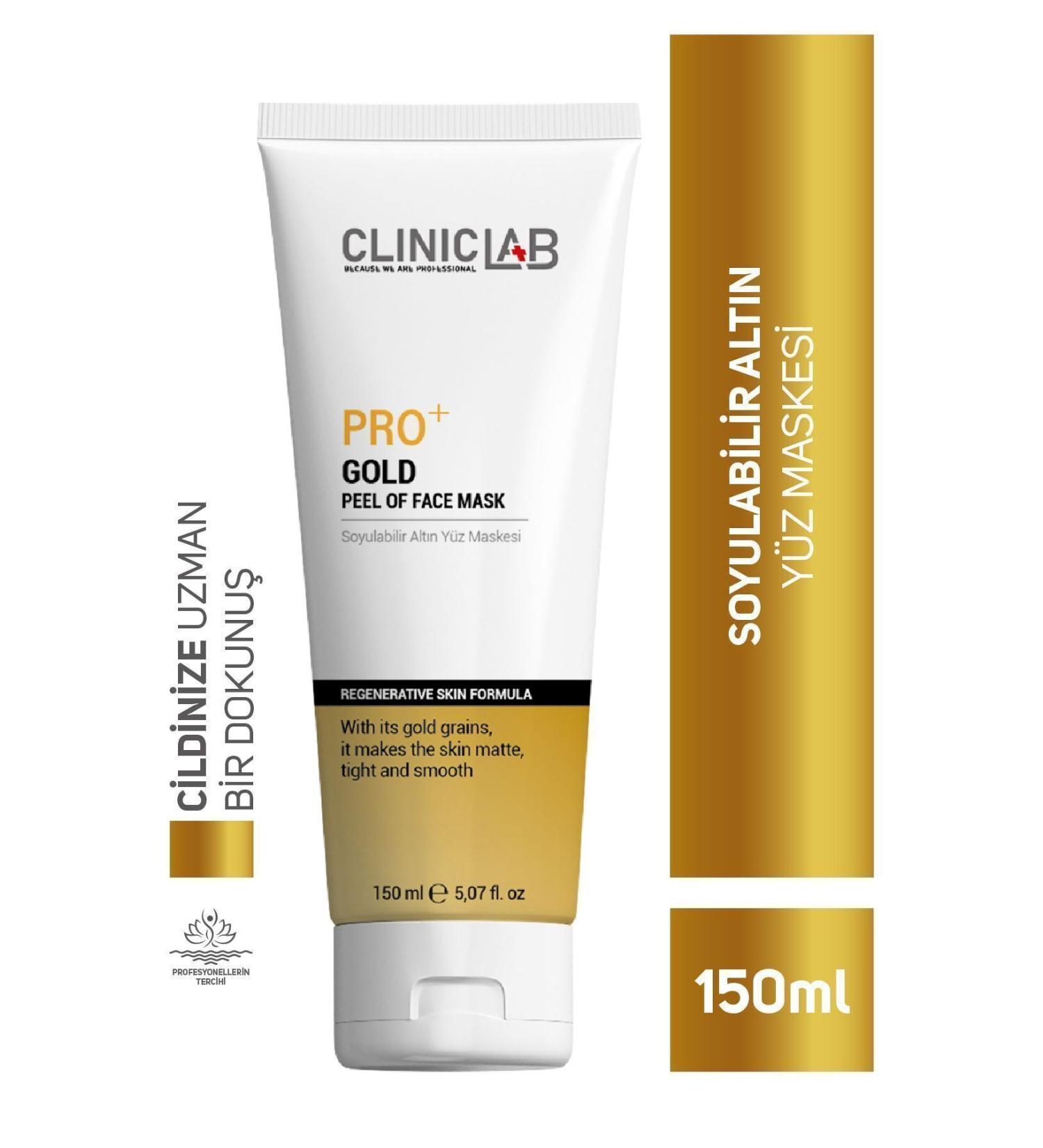 Cliniclab Pro+ Peelable Gold Face Mask 150 ml (Tube) - Buy Online on GoSupps.com