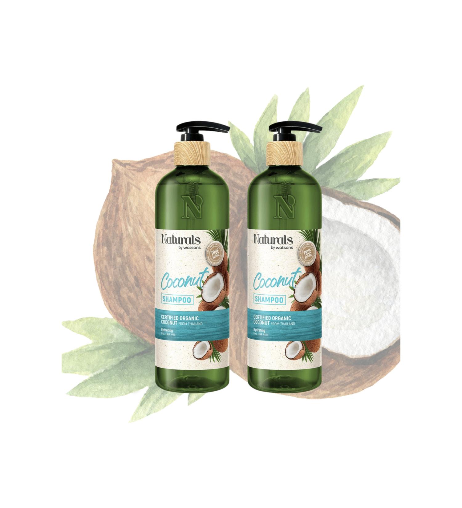 Naturals By Watsons Shampoo Coconut 490 ml x 2 pcs
