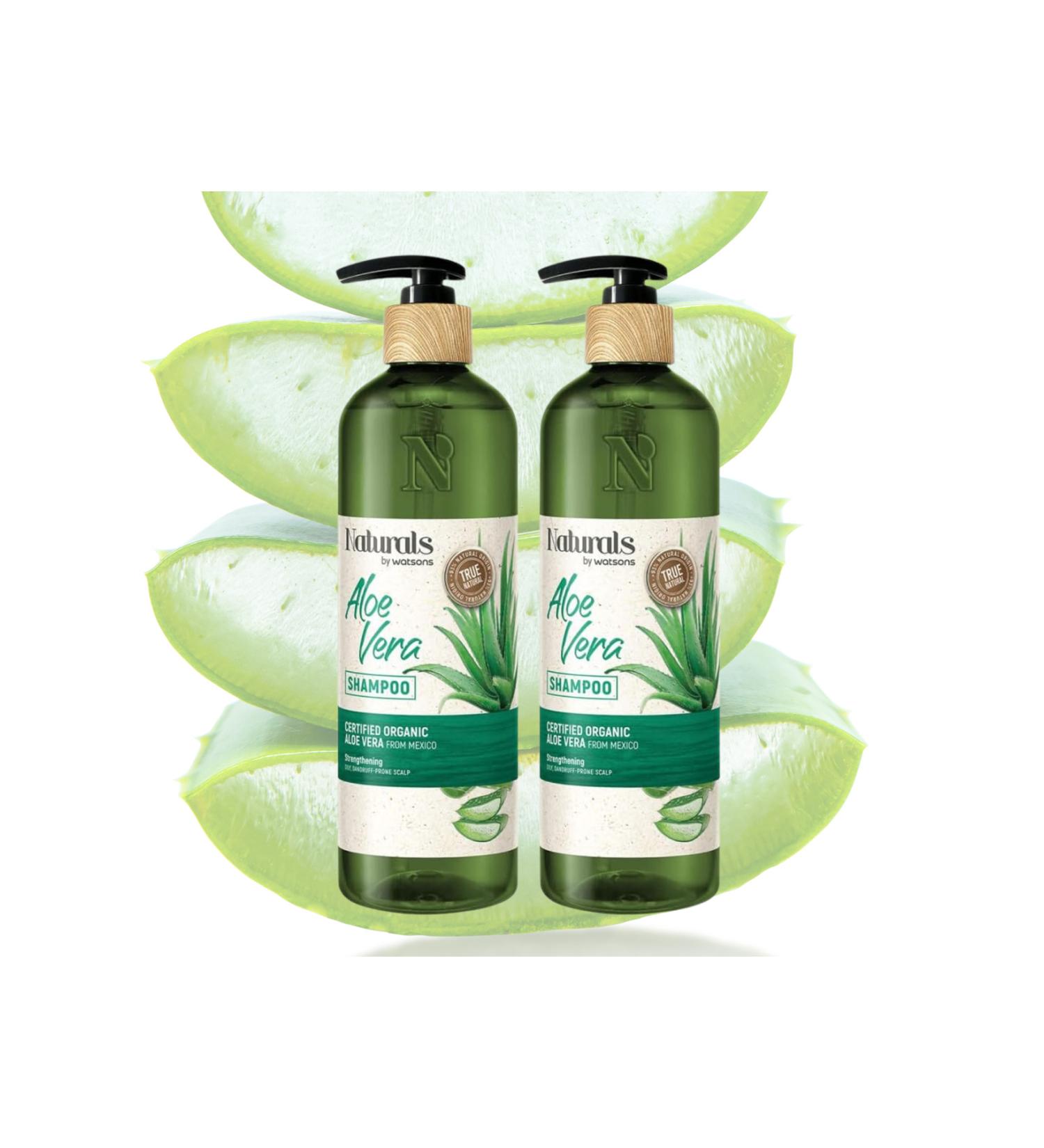 Naturals By Watsons Shampoo Aloe Vera 490 ml x 2 pcs
