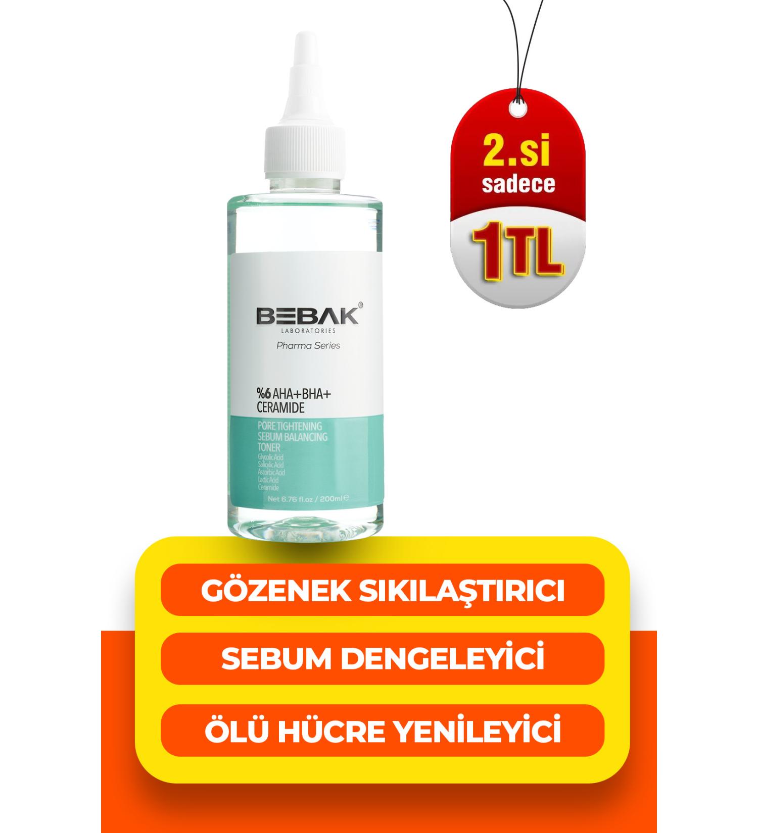 Bebak Pharma Pore Tightening and Blackhead Effective Tonic 200ml (GLYCOLIC ACID 5% AHA) - Buy Online on GoSupps.com