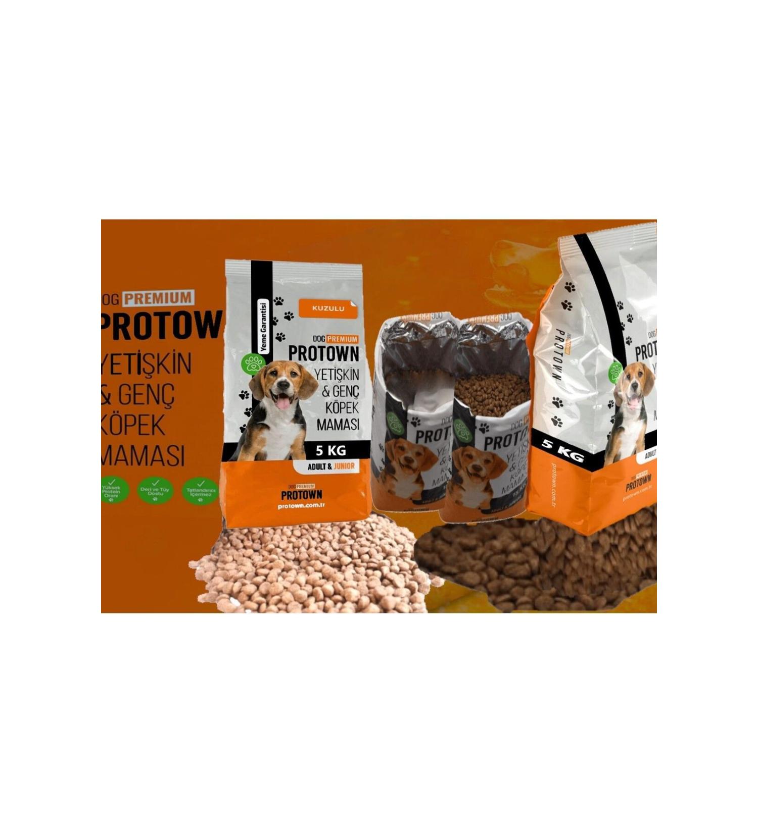 PRO TOWN 5 KG PROTOWN FEED GUARANTEED LAMB MEAT 22 PROTEIN DOG FOOD 1 KG SEPARATE TEST PACKAGE DOUBLE PACKAGE - Buy Online on GoSupps.com