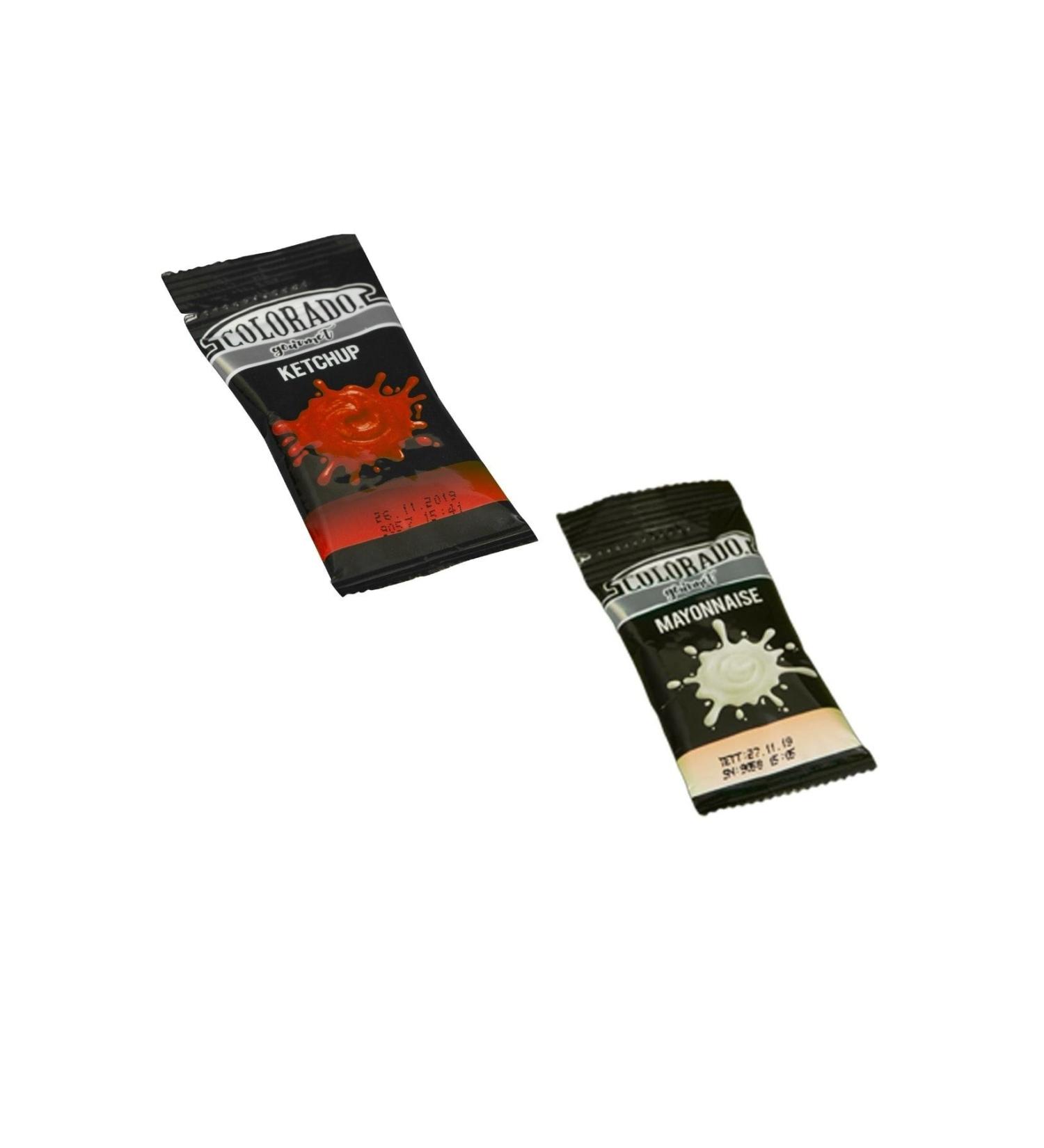 Colorado Disposable Bag Ketchup 10 Gr 600 Pcs + Bag Mayonnaise 9 Gr 600 Pcs