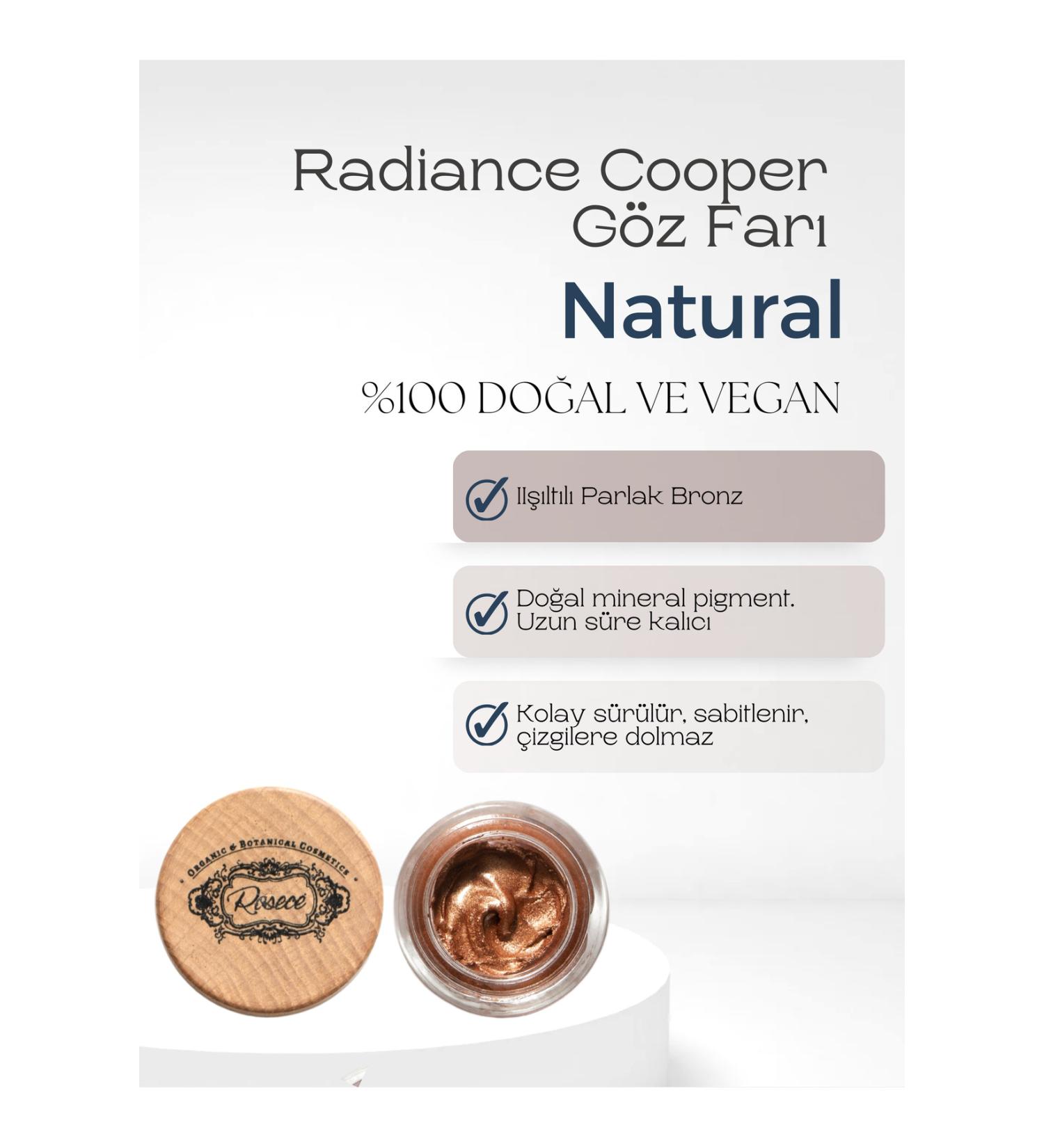 Rosece Radiance Cooper Cream Eyeshadow | Bright Bronze Shimmering Natural Eyeshadow 7 ml - Buy Online on GoSupps.com