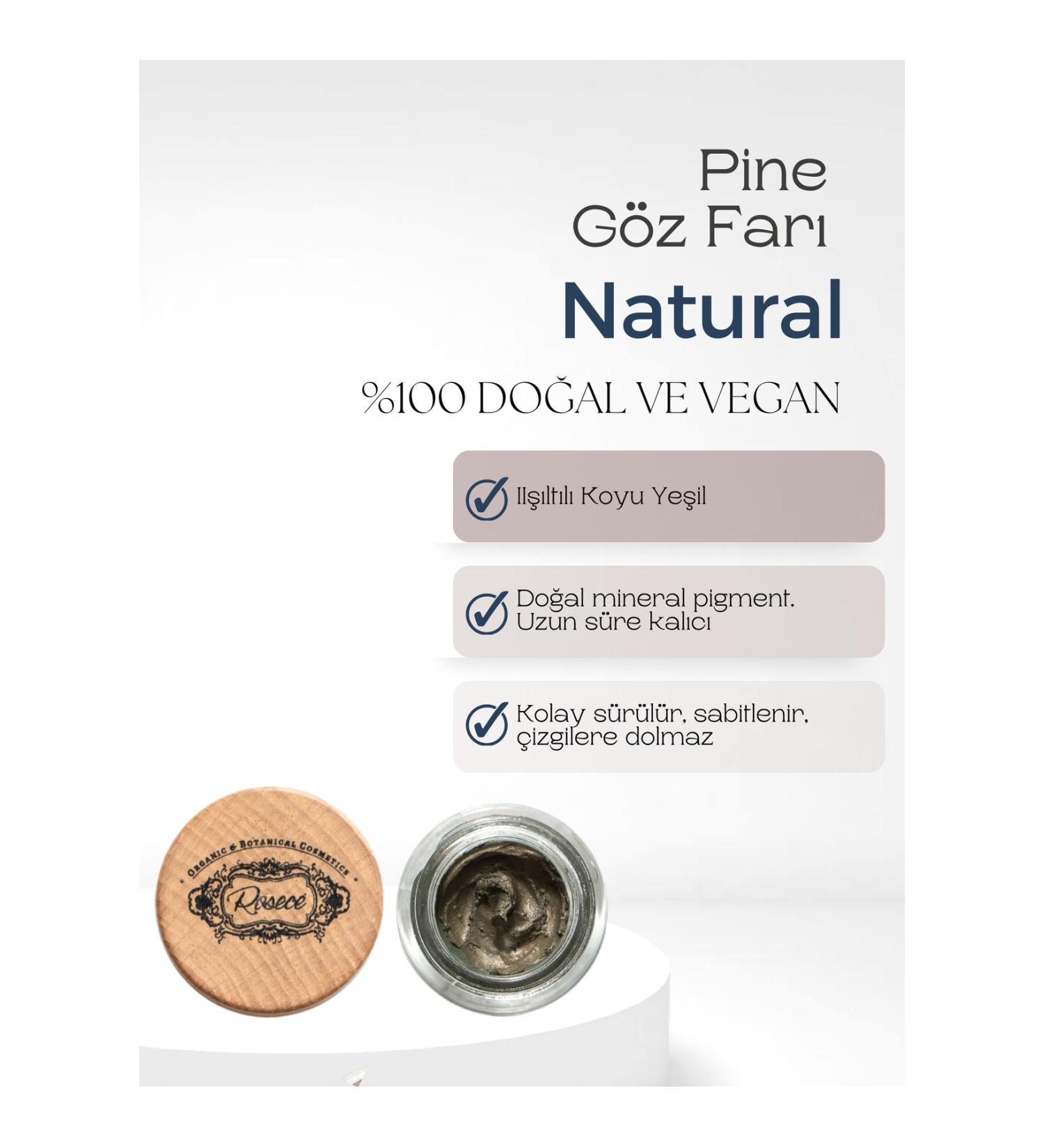 Rosece Pine Cream Eyeshadow | Dark Green Shimmer Natural Eyeshadow 7 ml - Buy Online on GoSupps.com