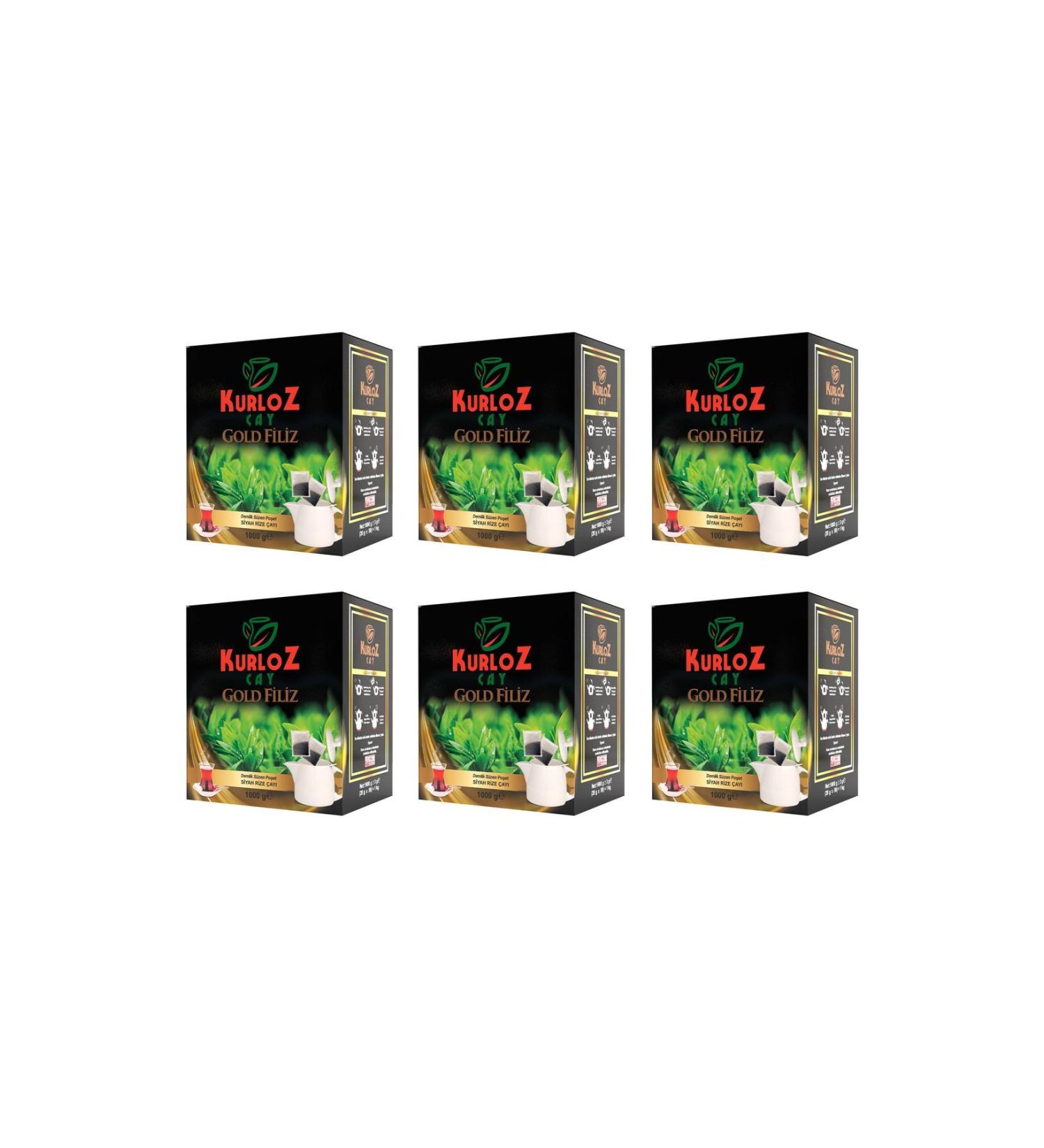 KURLOZ TEA Kurloz Gold Sprout Teapot Bag 1000gr (20G) x 6 kg
