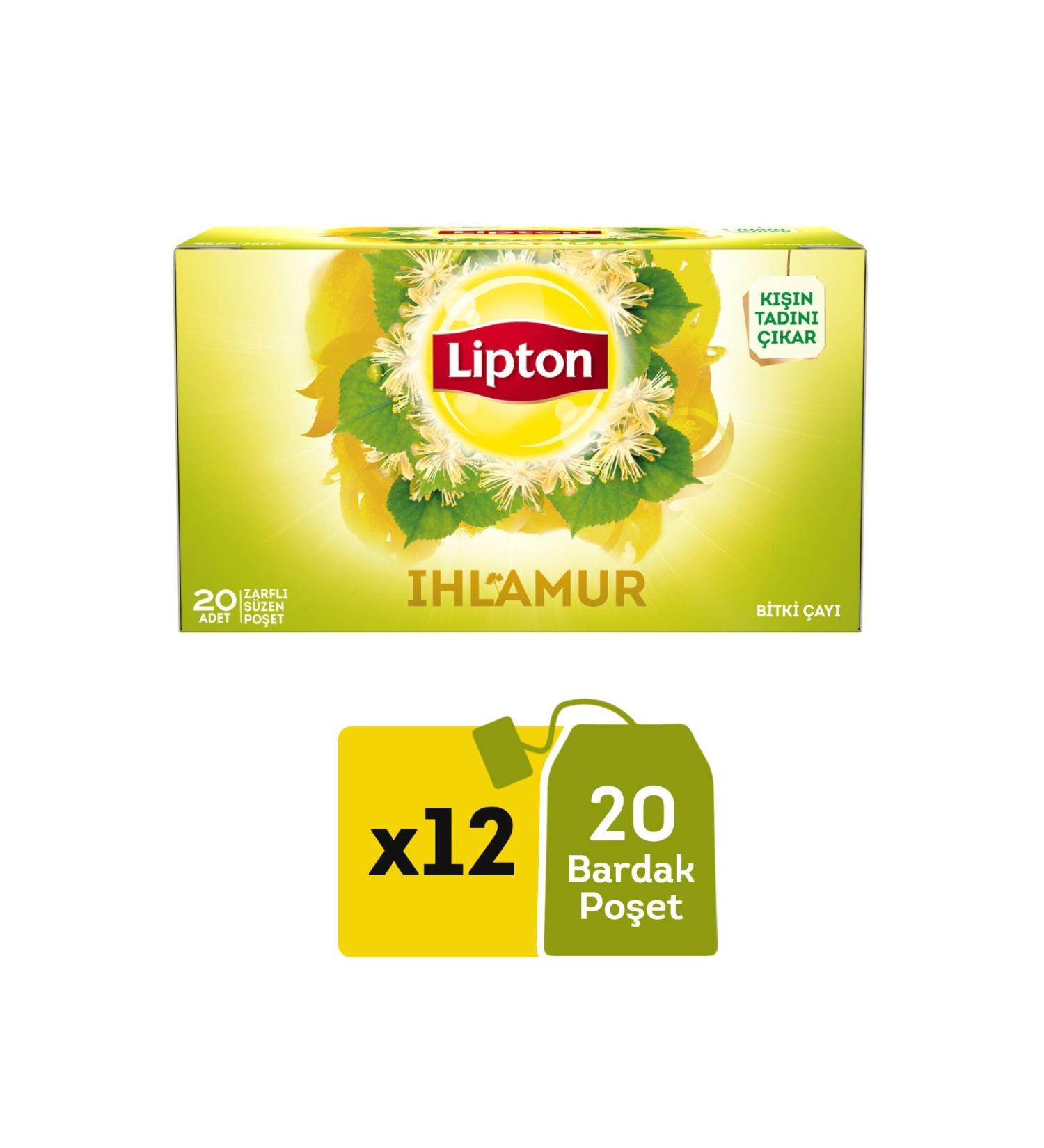 Lipton Linden Herbal Tea Filtering Bags 20 x 12 Pcs