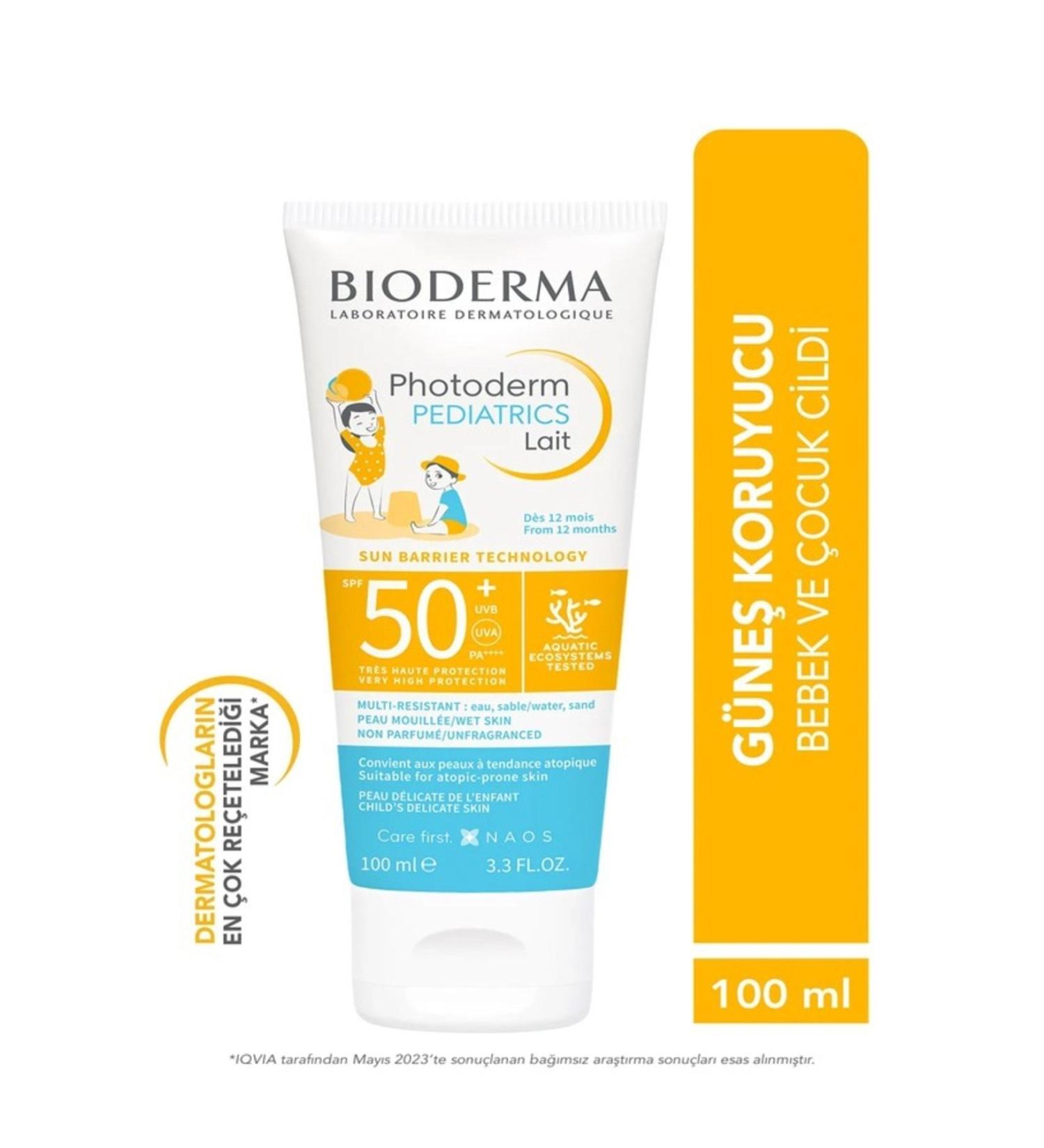 Bioderma PEDIATRICS LAITE SPF50+ BABY CHILDREN SK N BARRIER PROTECTIVE SUNSCREEN 100 ML PSSN3464