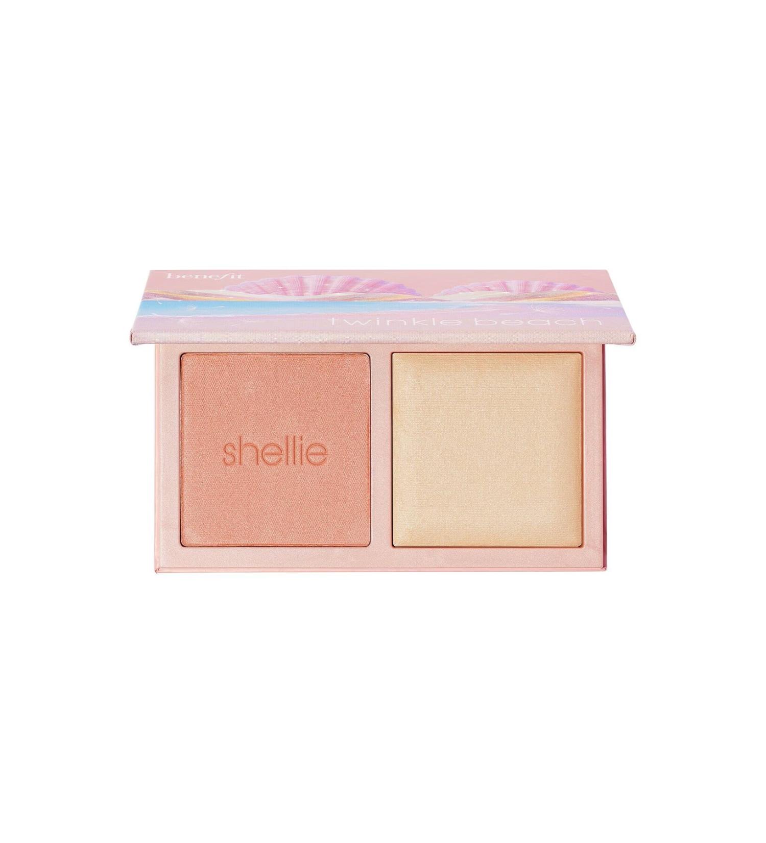 benefit cosmetics Twinkle Beach Blush & Highlighter-Mini Size Shimmery Bright Finish Blush & Highlighter Face Palette - Buy Online on GoSupps.com